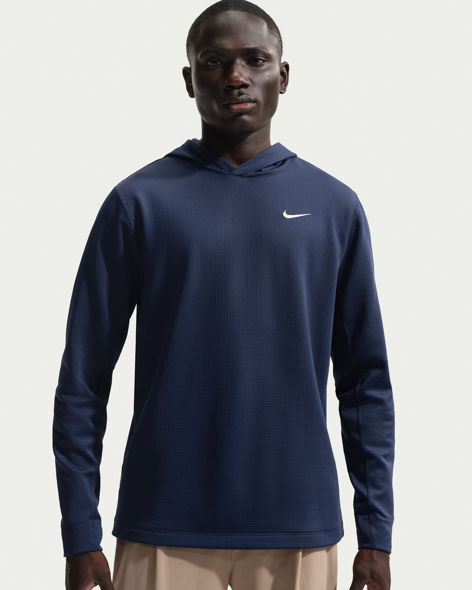 Nike Velocity Men's Therma-FIT Golf Hoodie - College Navy/White