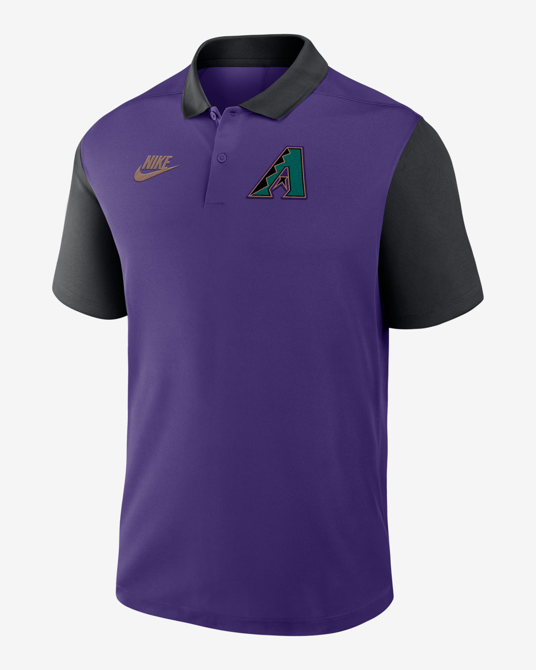 Polo Nike Dri-FIT de la MLB para hombre Arizona Diamondbacks Cooperstown Victory - Morado