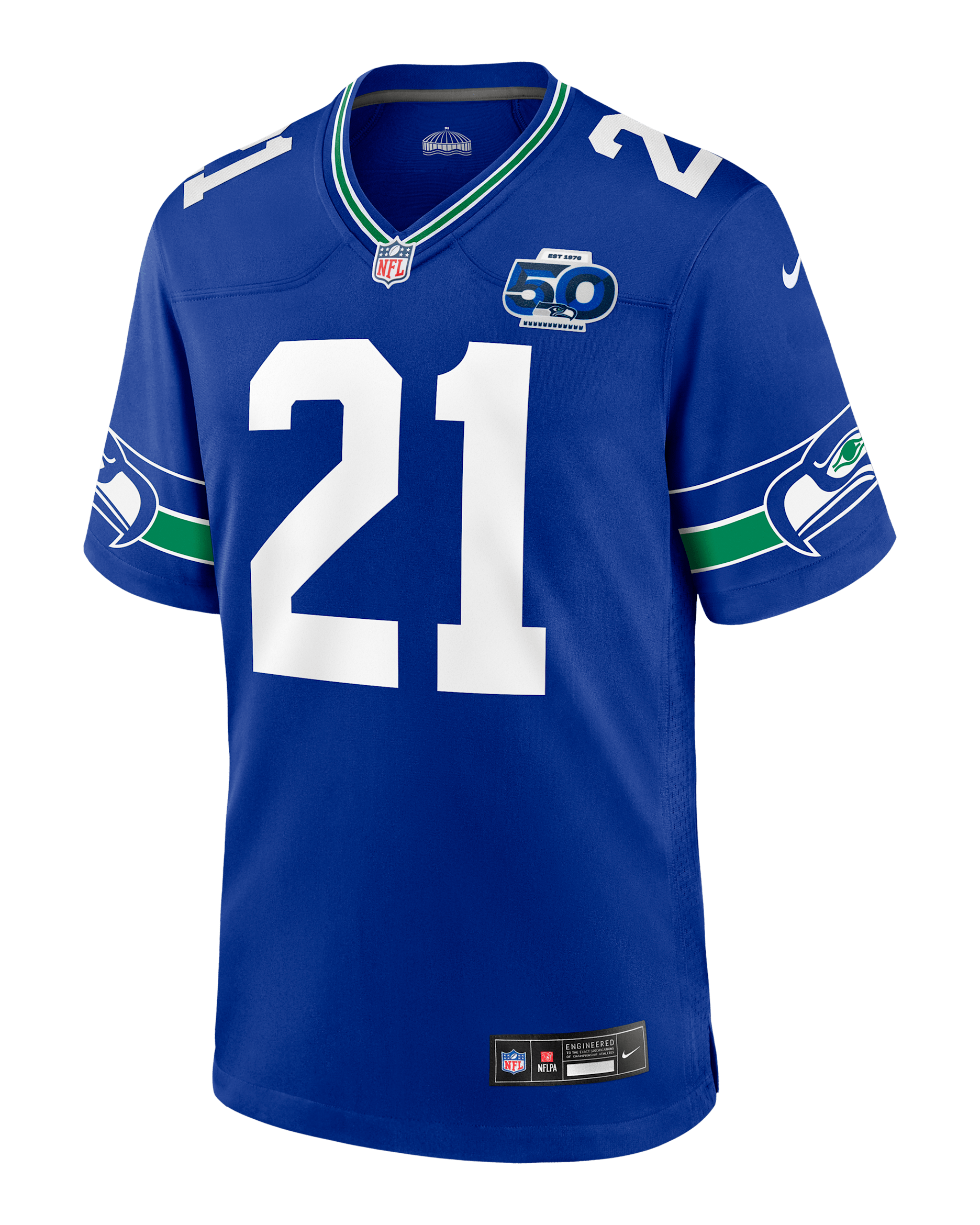 Devon Witherspoon Seattle Seahawks 50th Anniversary Men's Nike NFL Game Jersey - Royal