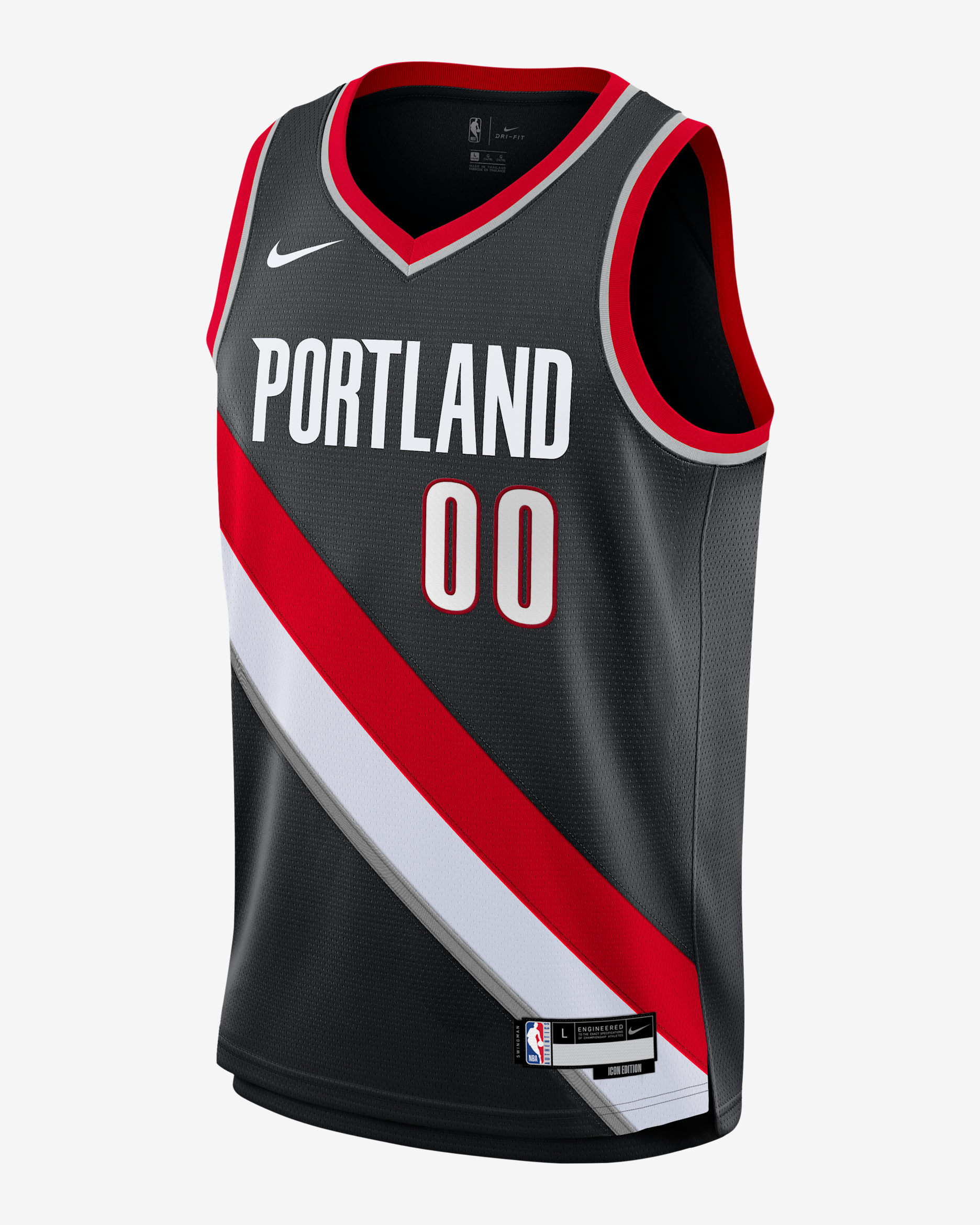 Scoot Henderson Portland Trail Blazers Icon Edition Big Kids' Nike NBA Swingman Jersey - Black