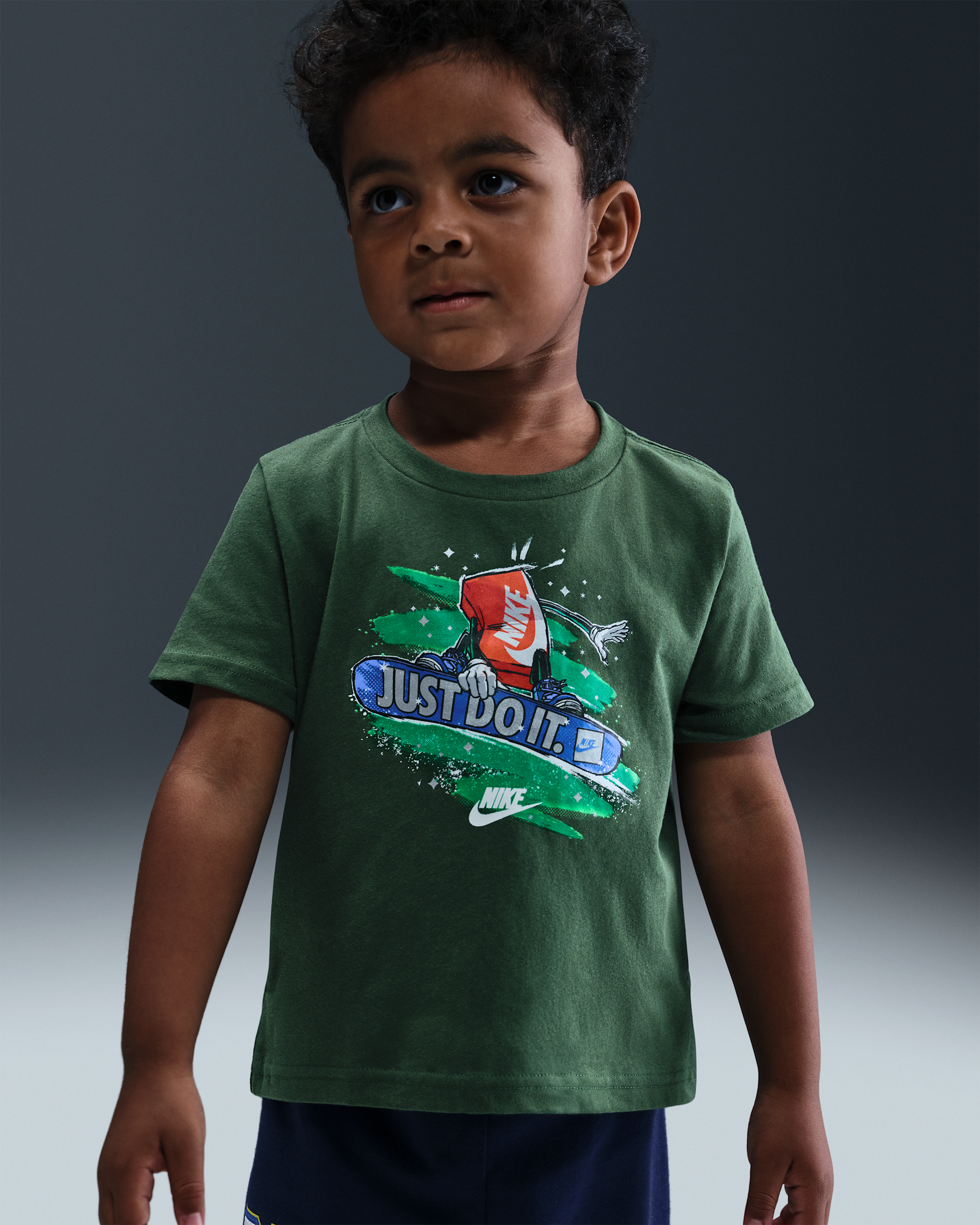 Playera cuadrada Snowboard infantil Nike - Abeto