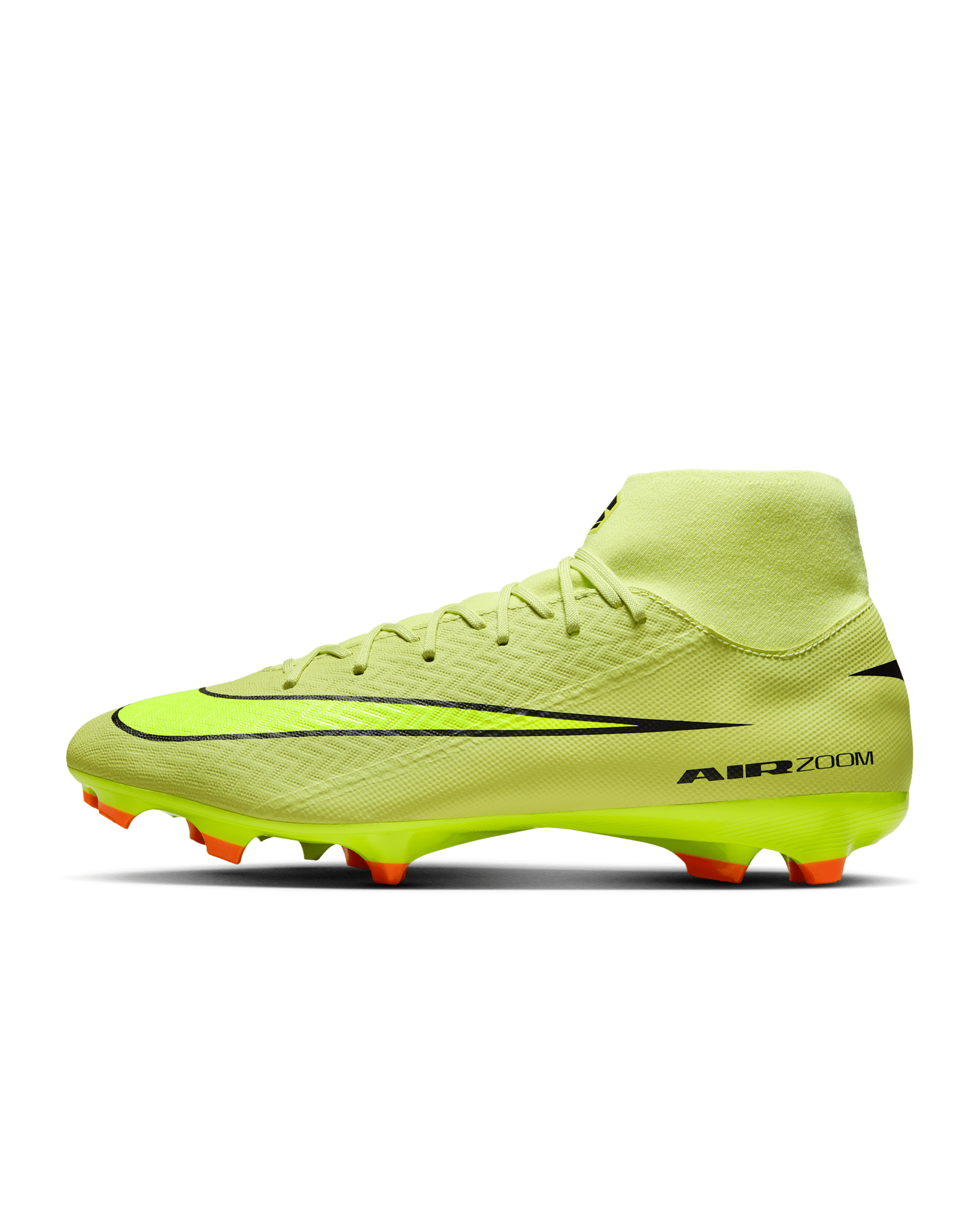Nike Mercurial Superfly 10 Academy high-top voetbalschoenen (meerdere ondergronden) - Limelight/Hyper Crimson/Volt