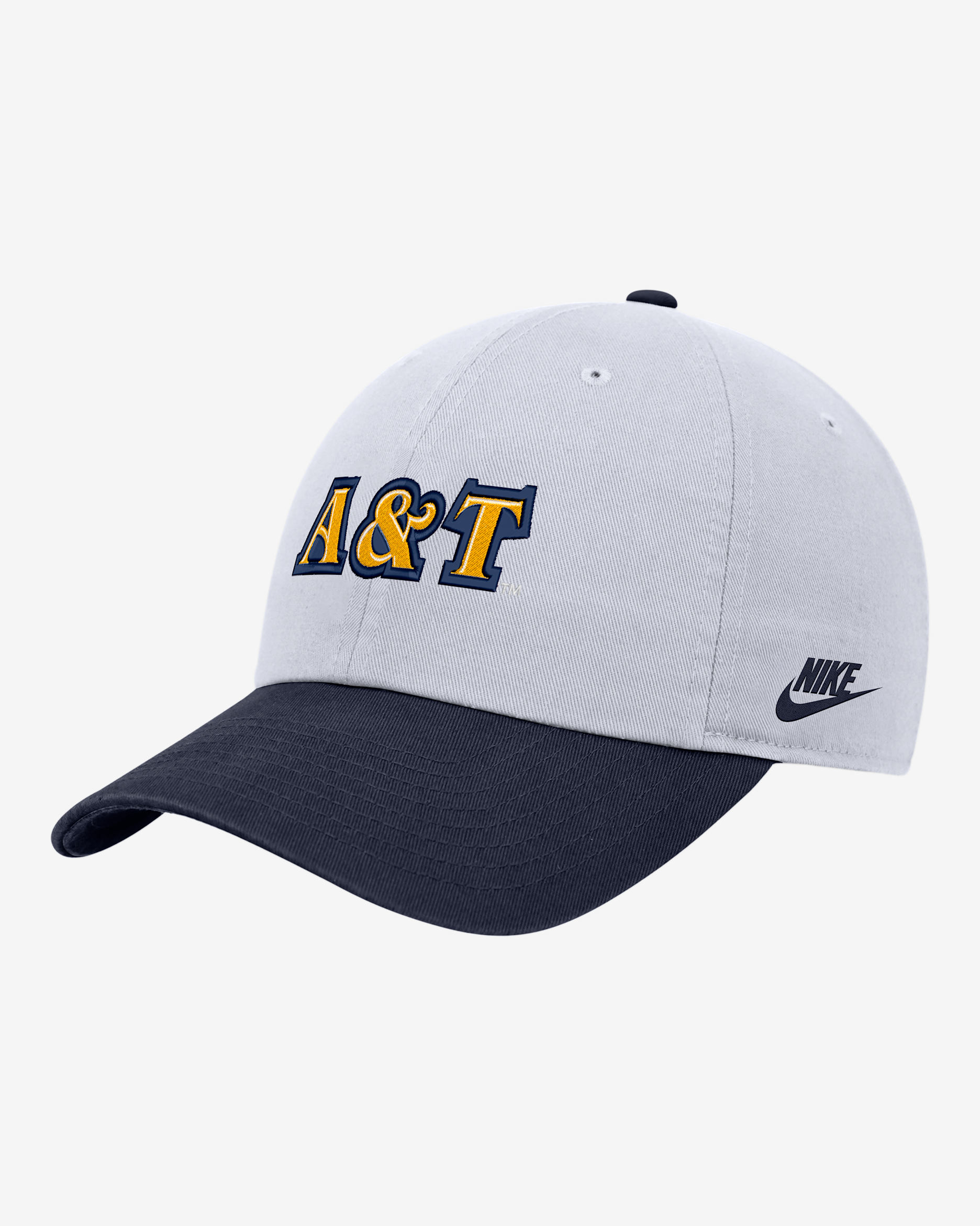 North Carolina A&T Nike College Adjustable Cap - White