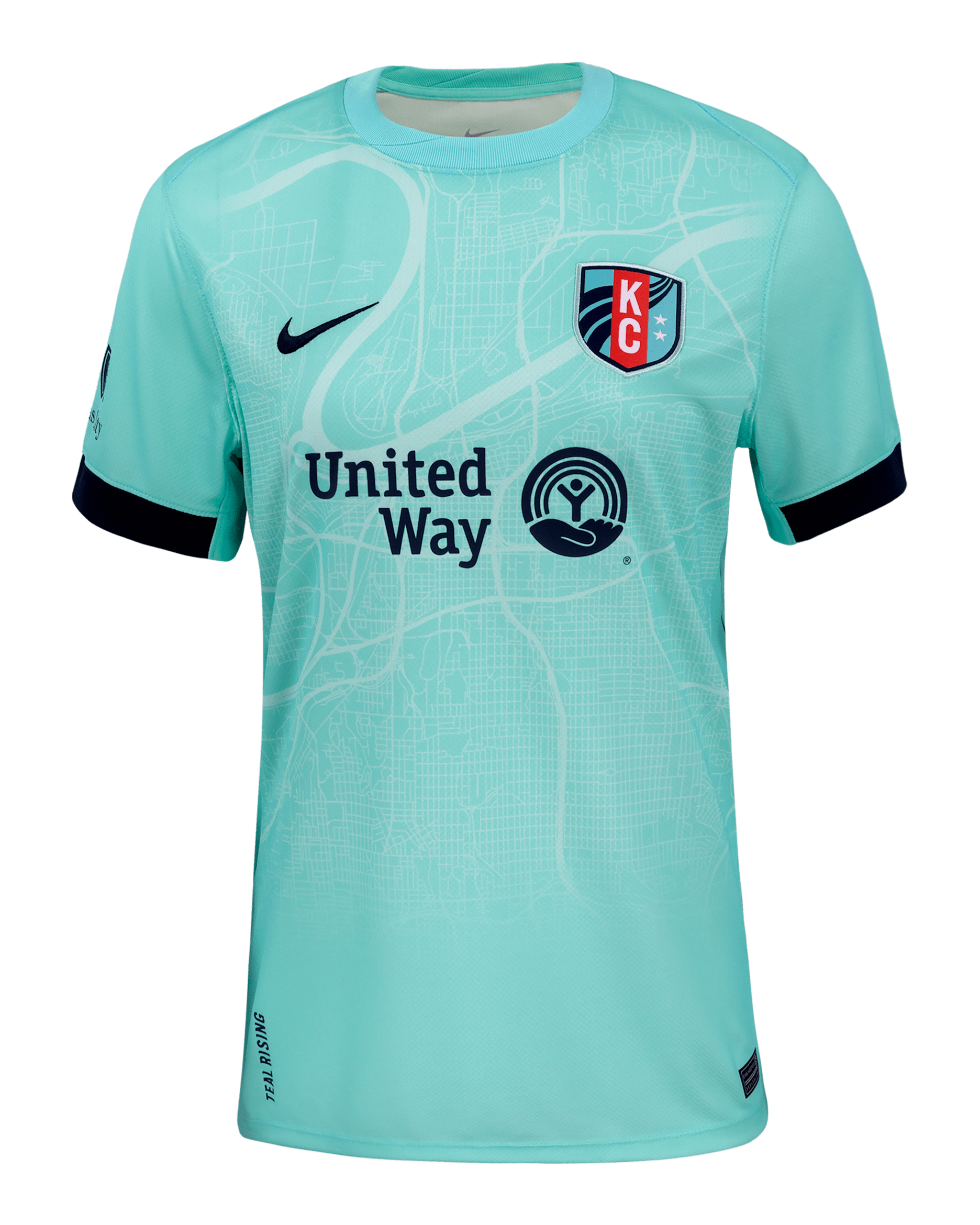 KC Current 2025 Stadium Away Women's Nike Dri-FIT NWSL Replica Jersey - Hyper Turquoise/Hyper Turquoise