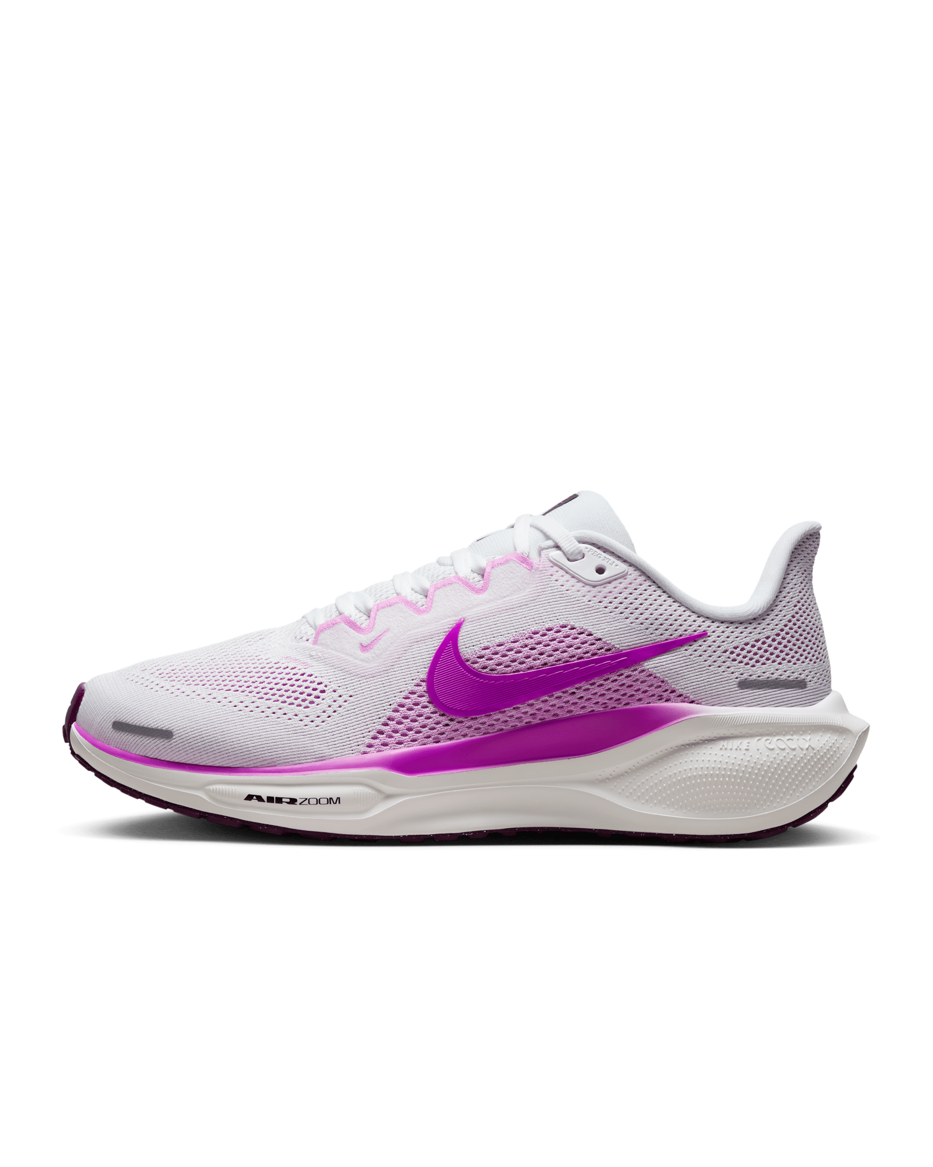 Nike Pegasus 41 Women's Road Running Shoes - White/Black/Beyond Pink/Hyper Violet