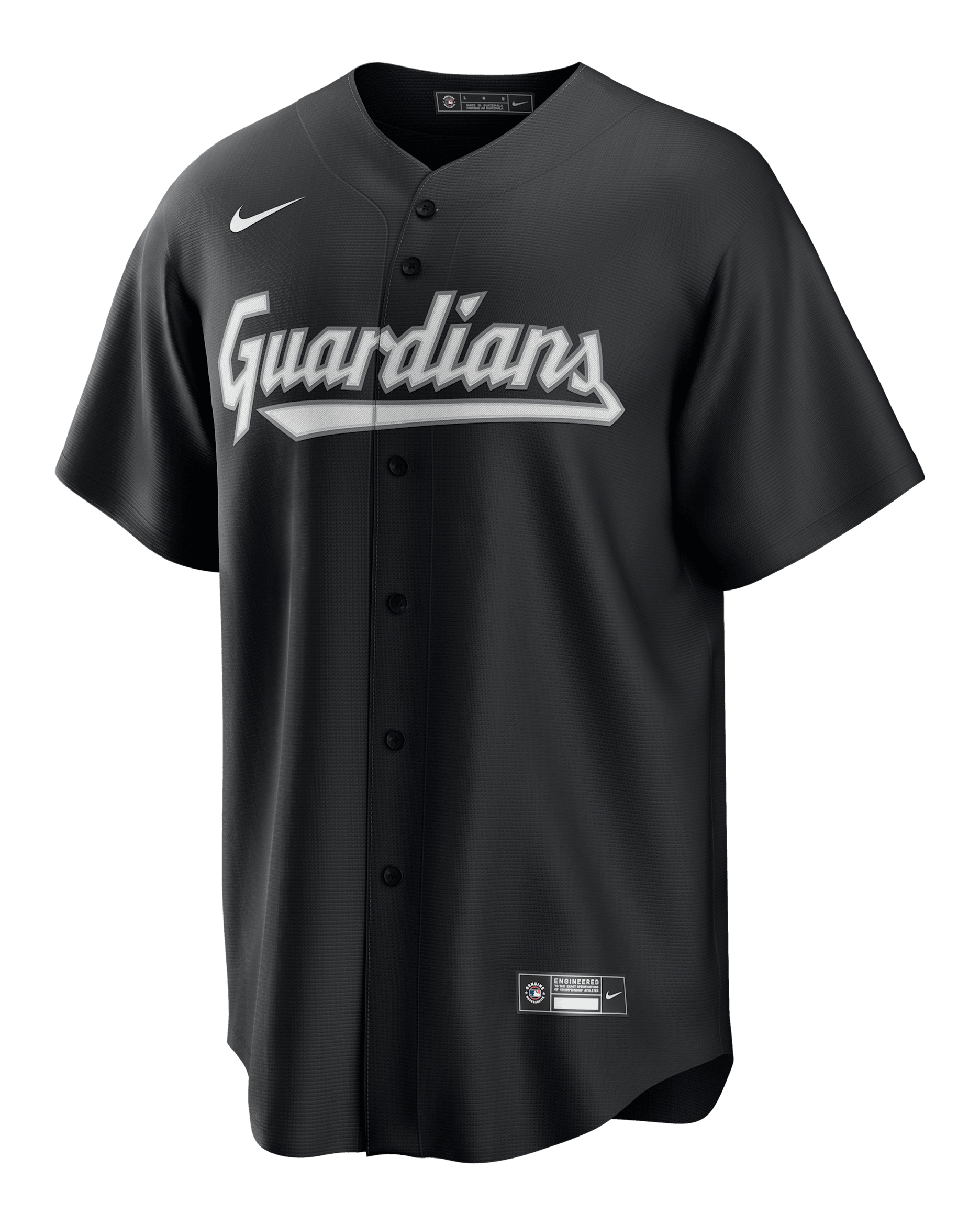 Jersey Nike de la MLB Replica para hombre José Ramírez Cleveland Guardians - Negro