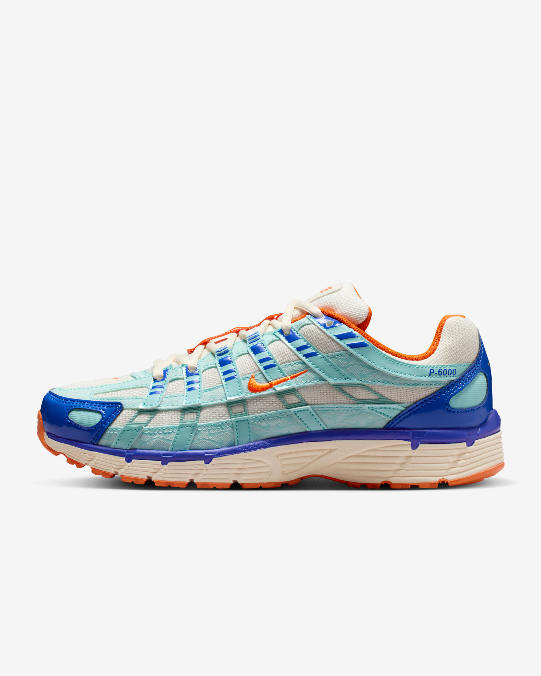Nike P-6000 Women's Shoes - Summit White/Racer Blue/Guava Ice/Safety Orange