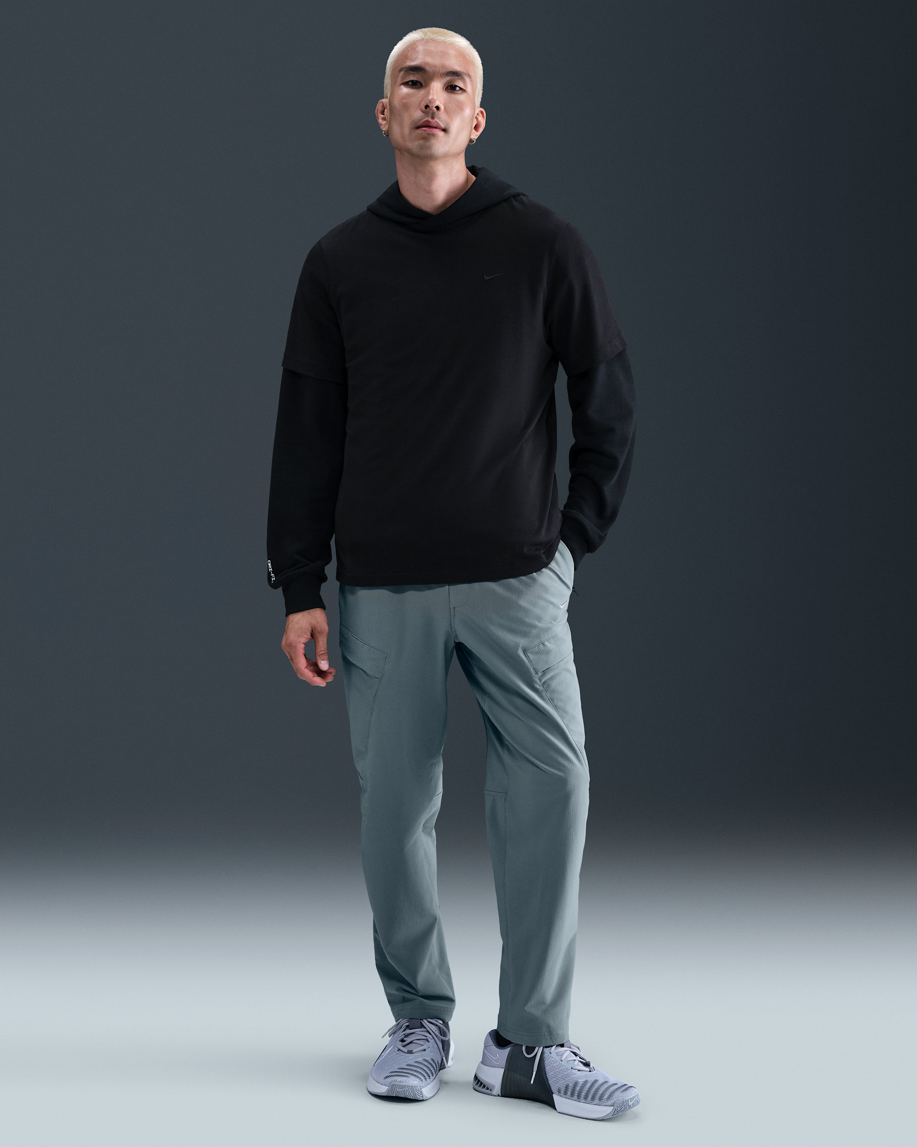 Pants cargo versátiles Dri-FIT para hombre Nike Unlimited - Gris humo/Negro/Gris humo