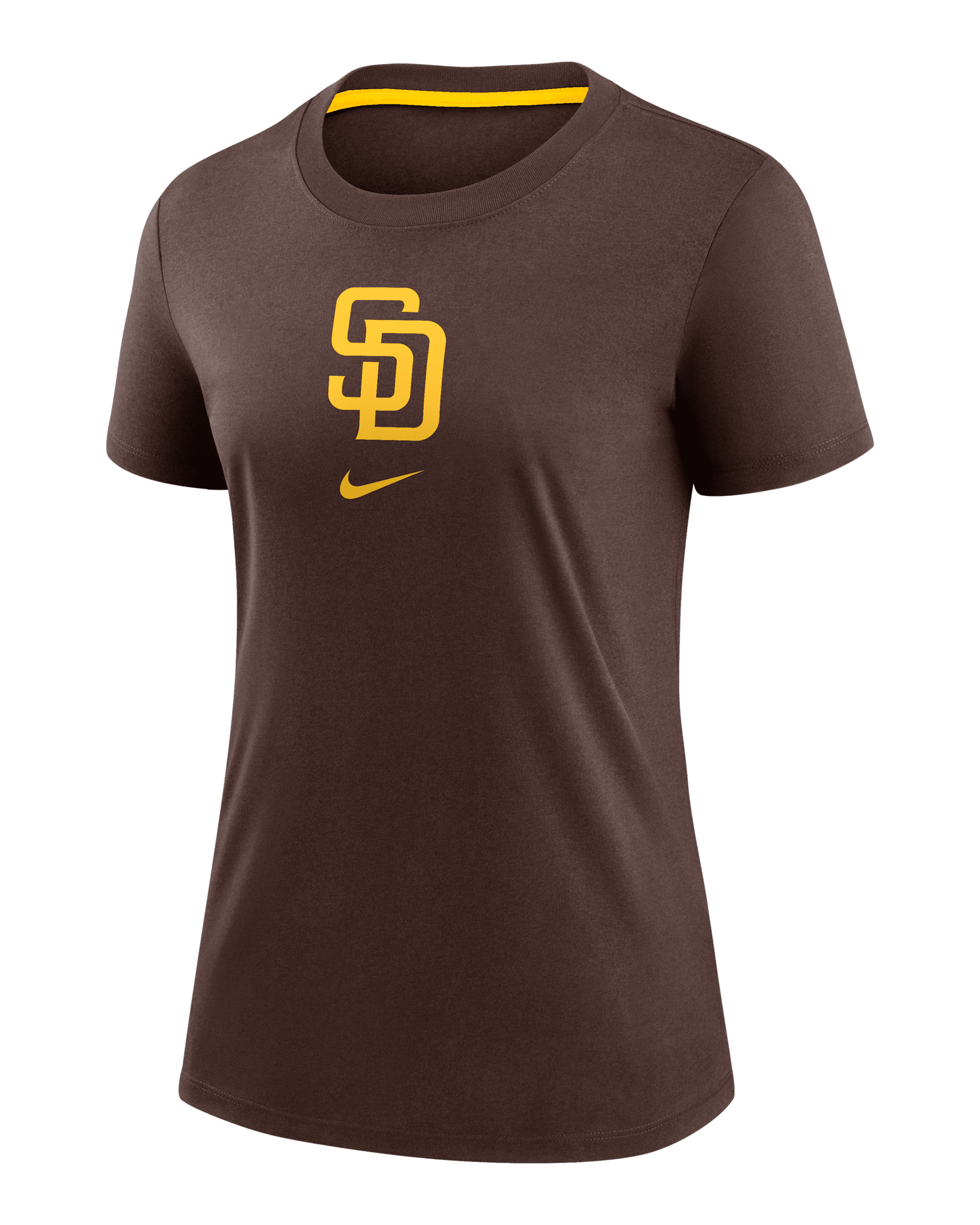 San Diego Padres Authentic Collection Early Work Women's Nike MLB T-Shirt - Brown