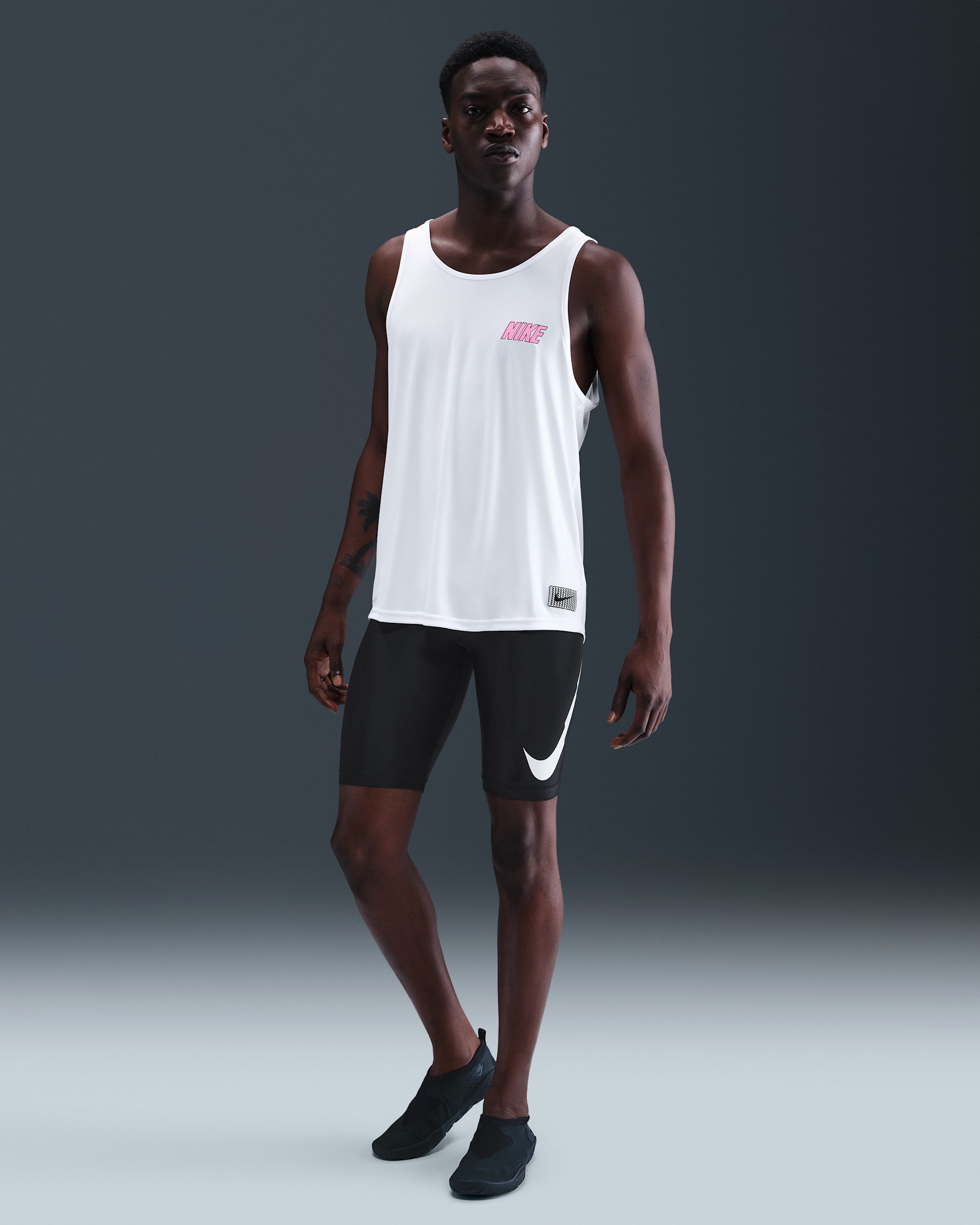 Jammer para hombre Nike Swim - Negro/Negro/Blanco/Blanco