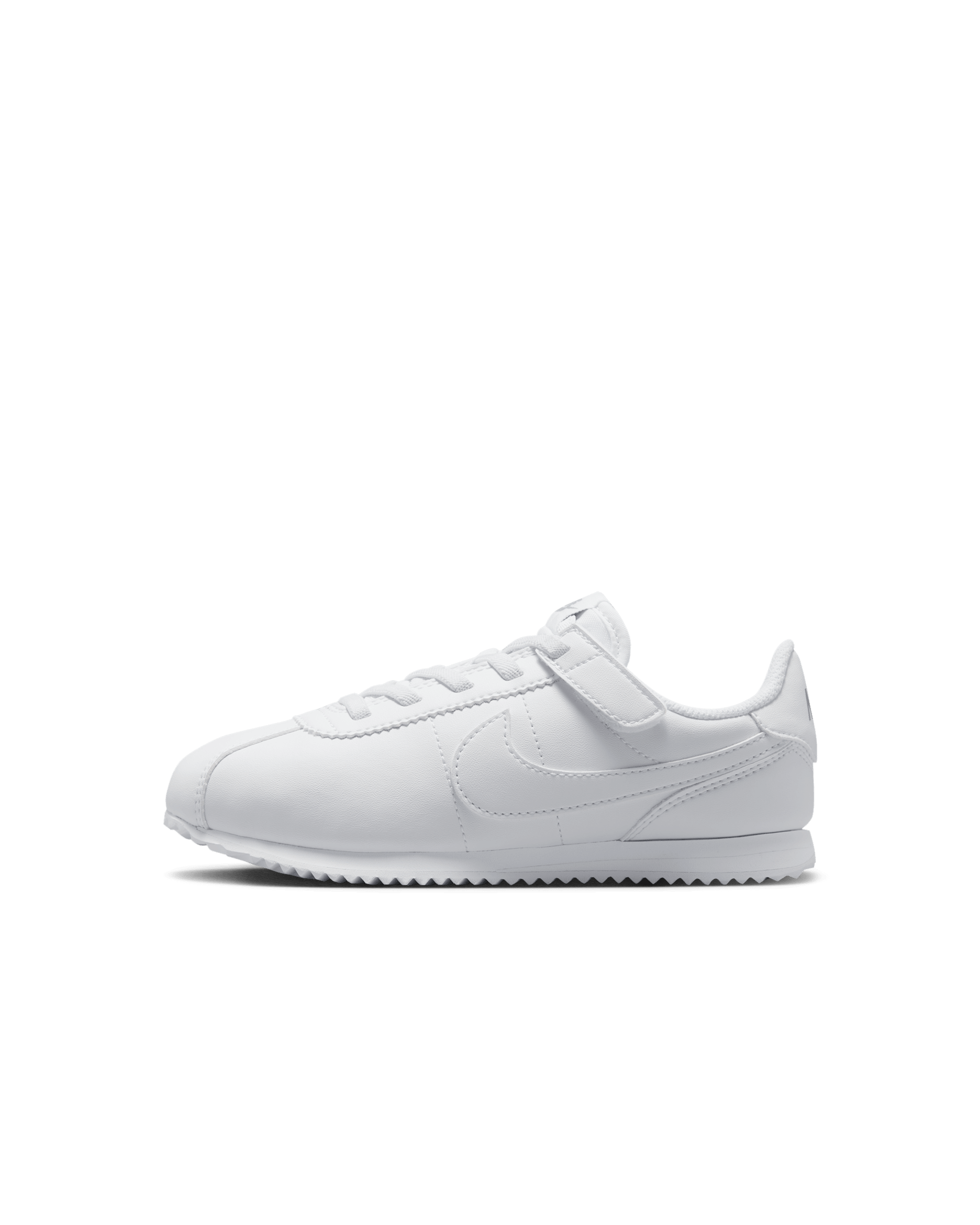 Nike Cortez EasyOn Younger Kids' Shoes - White/Wolf Grey/White