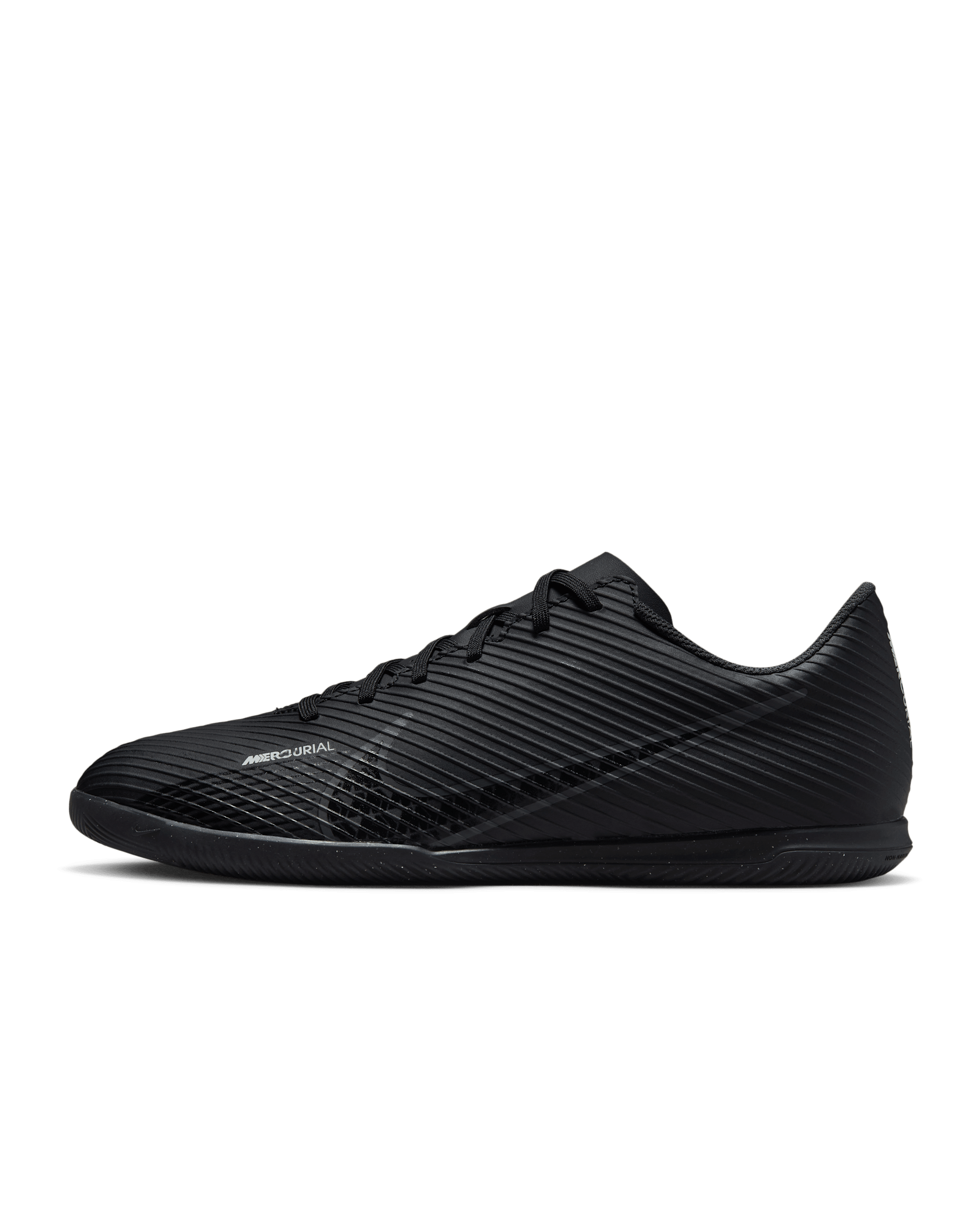 Nike Mercurial Vapor 15 Club Indoor Court Low-Top Football Shoes - Black/Summit White/Volt/Dark Smoke Grey