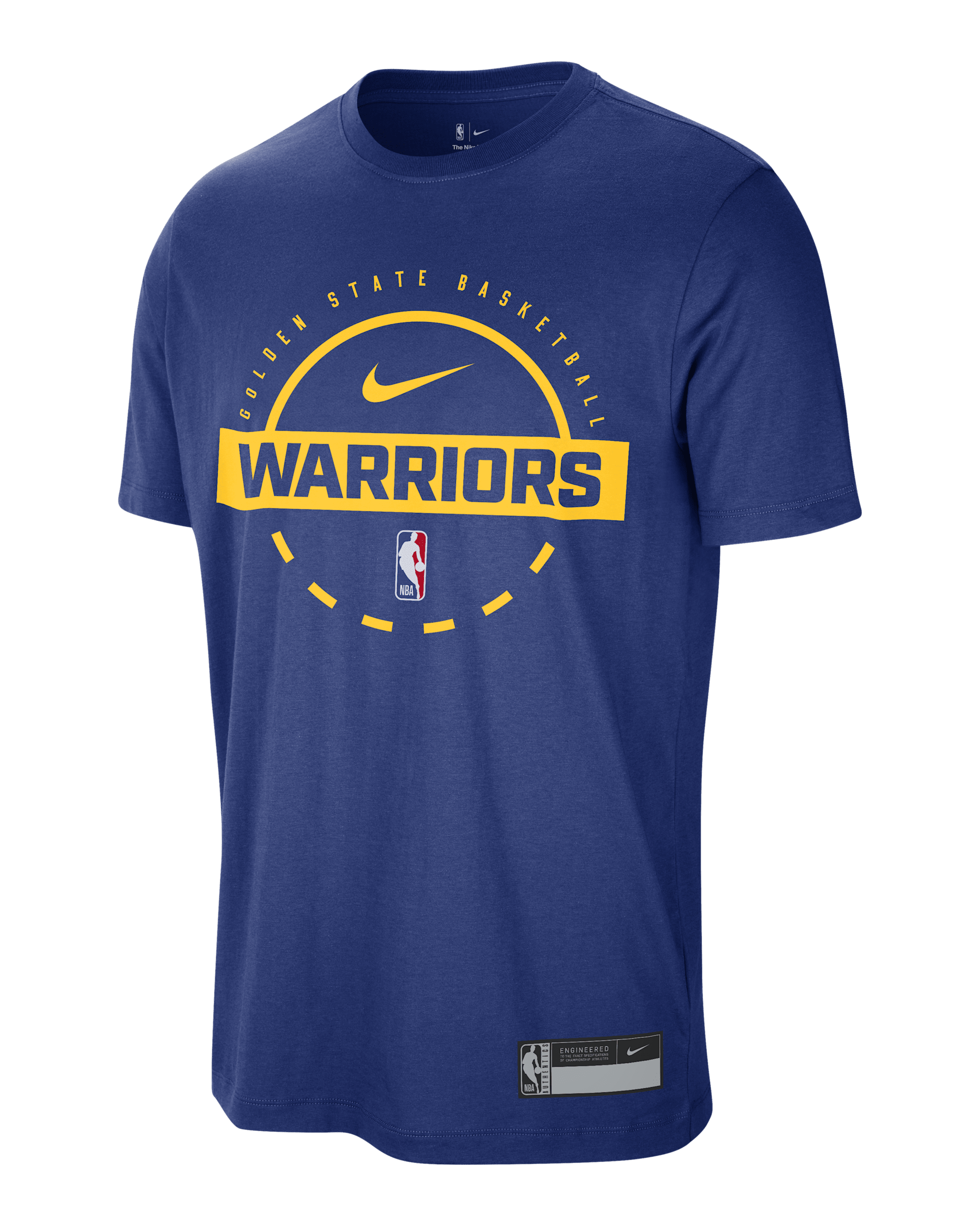 Golden State Warriors Authentics Men's Nike Dri-FIT NBA Training T-Shirt - Rush Blue