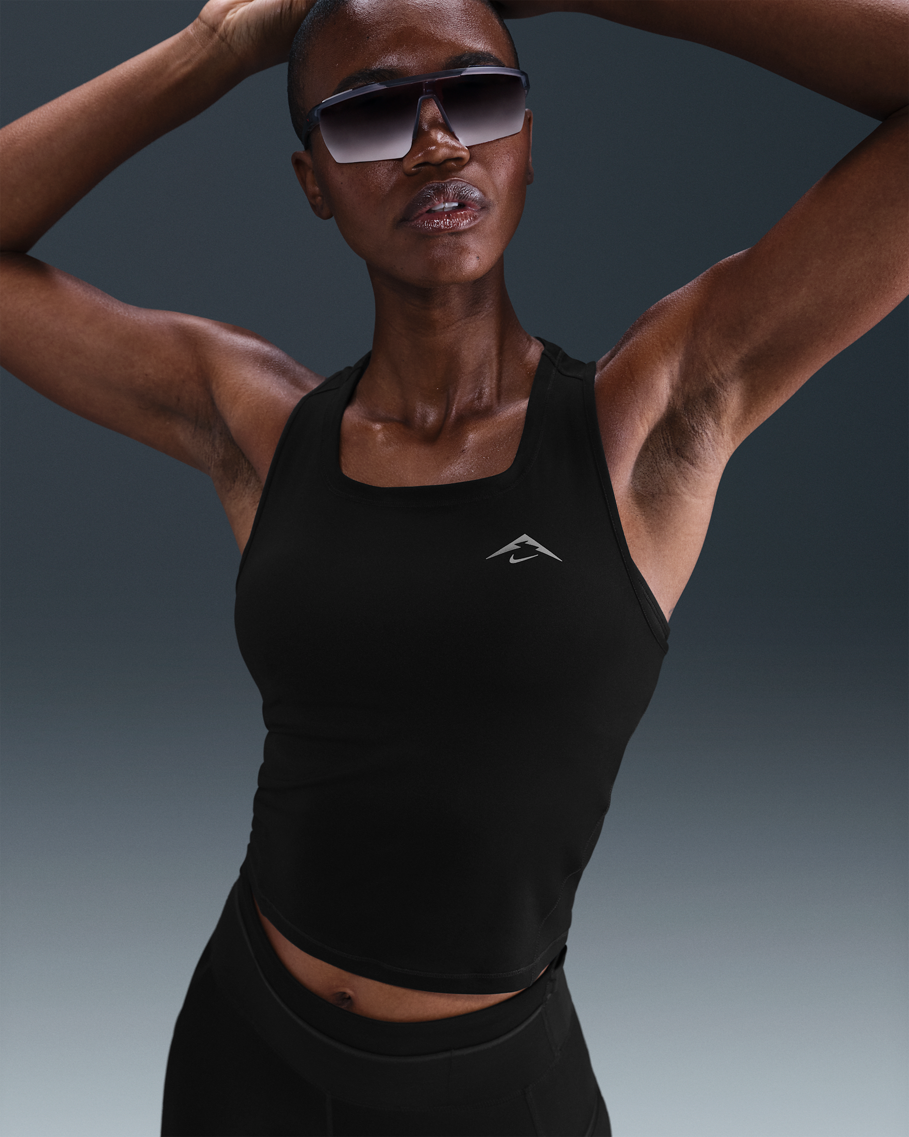 Nike Trail Women's Dri-FIT Running Tank Top - Black/Black