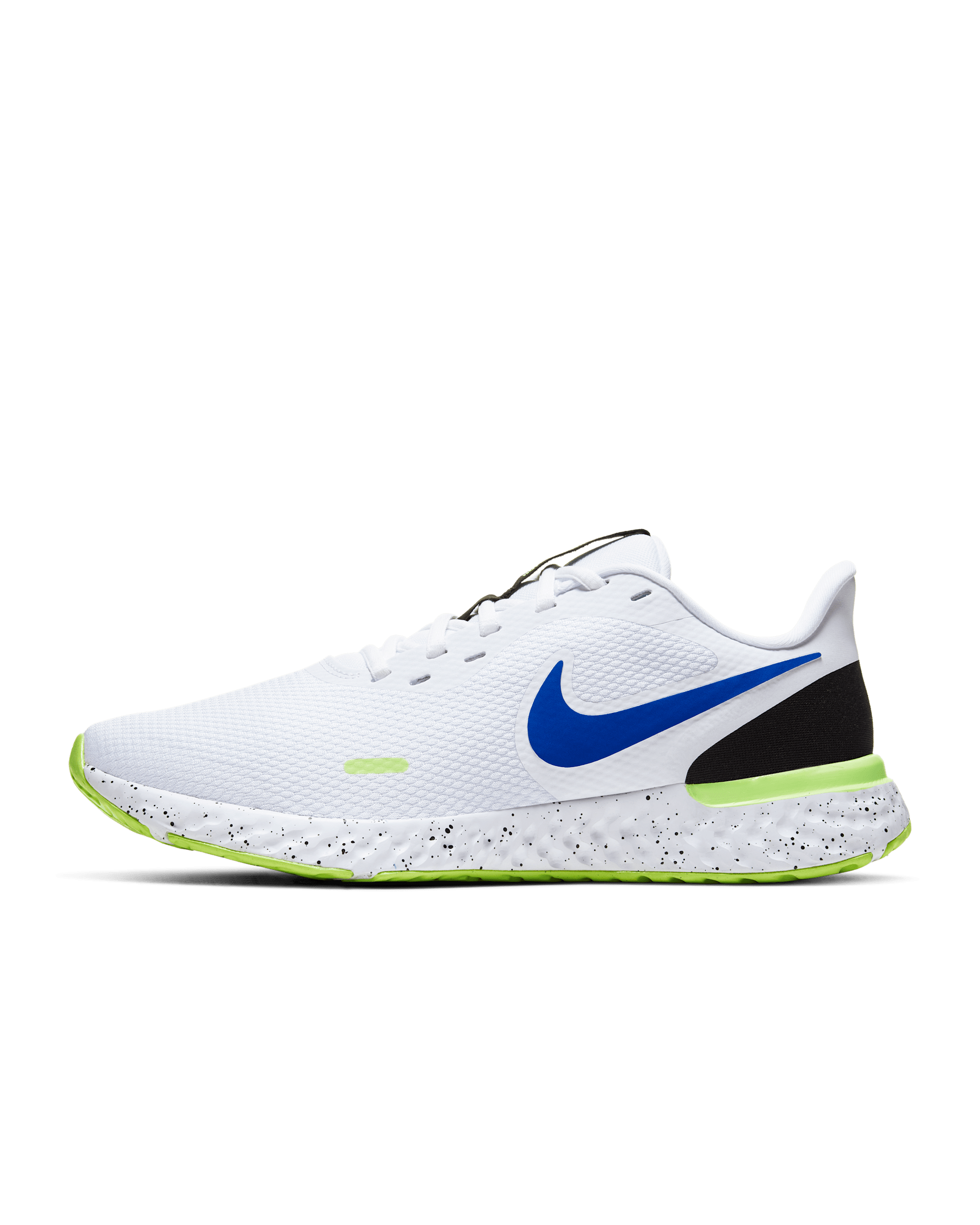 Pánské běžecké silniční boty Nike Revolution 5 - Bílá/Černá/Ghost Green/Racer Blue
