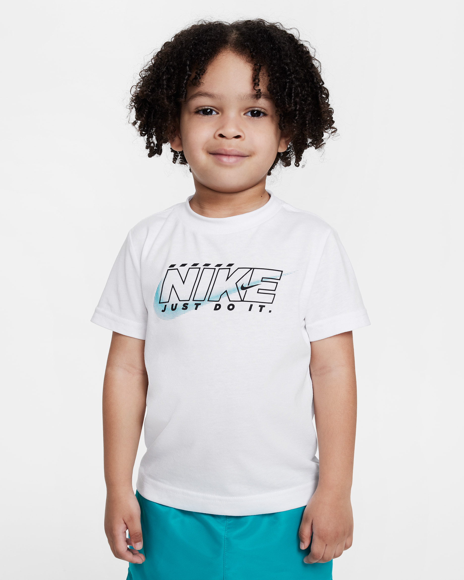 Playera Rush Nation infantil Nike - Blanco