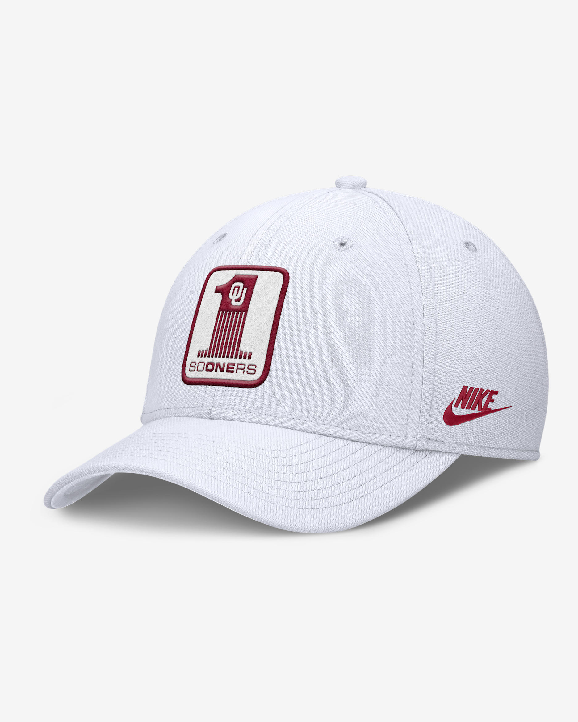Oklahoma Primetime Rise Academic Men's Nike Dri-FIT College Hat - White
