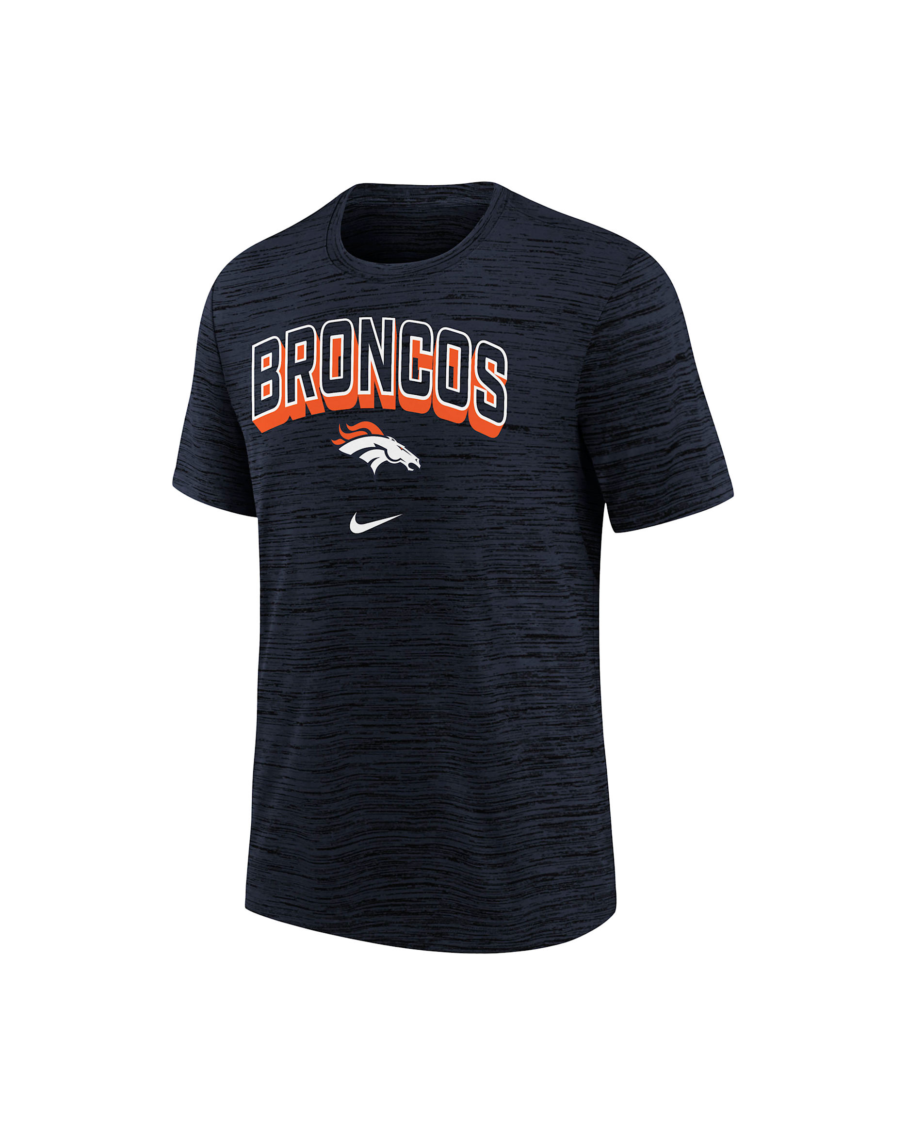Denver Broncos Sideline Velocity Big Kids’ Nike Dri-FIT NFL T-Shirt - Navy