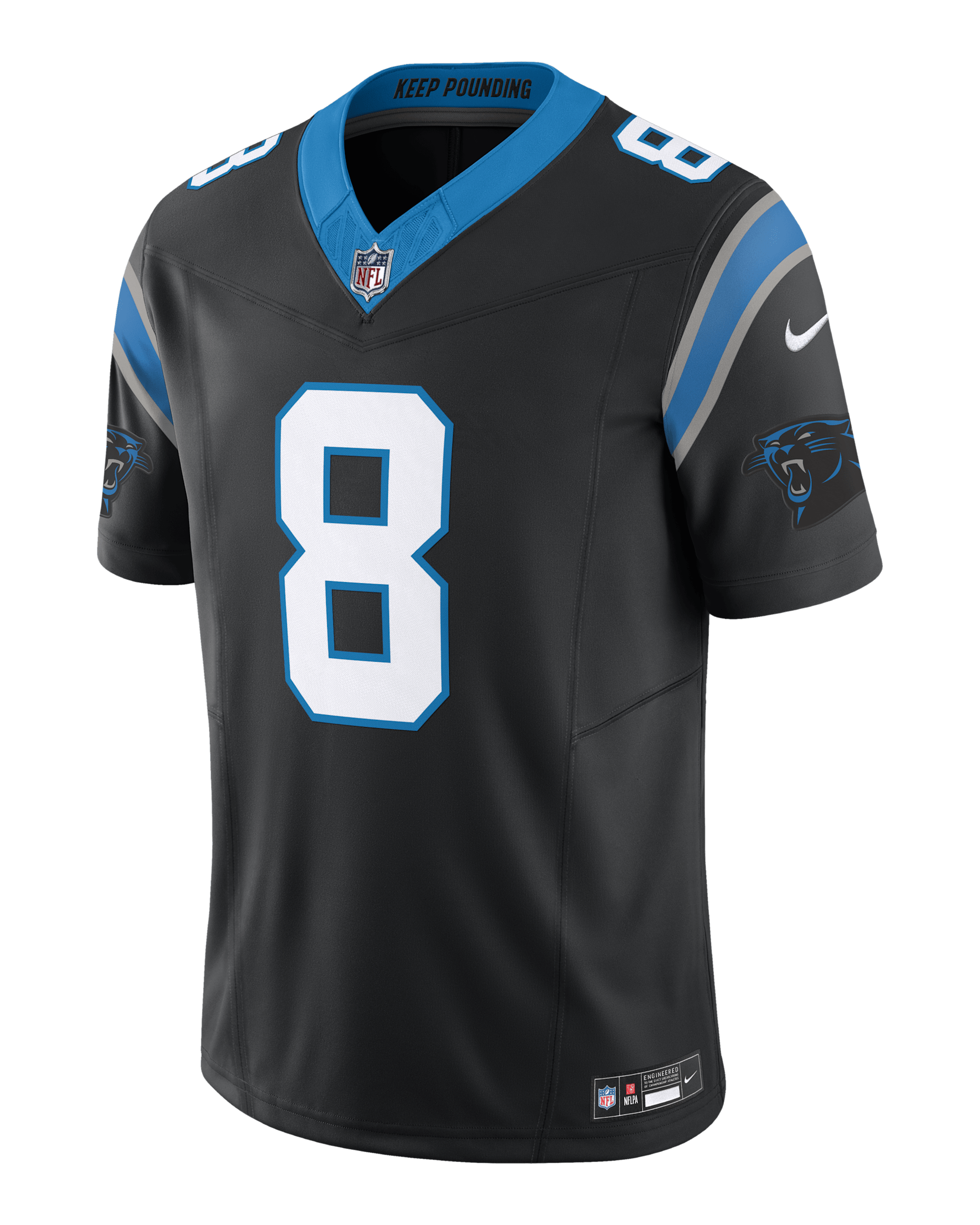 Jersey de fútbol americano Nike Dri-FIT de la NFL Limited para hombre Jaycee Horn Carolina Panthers - Negro