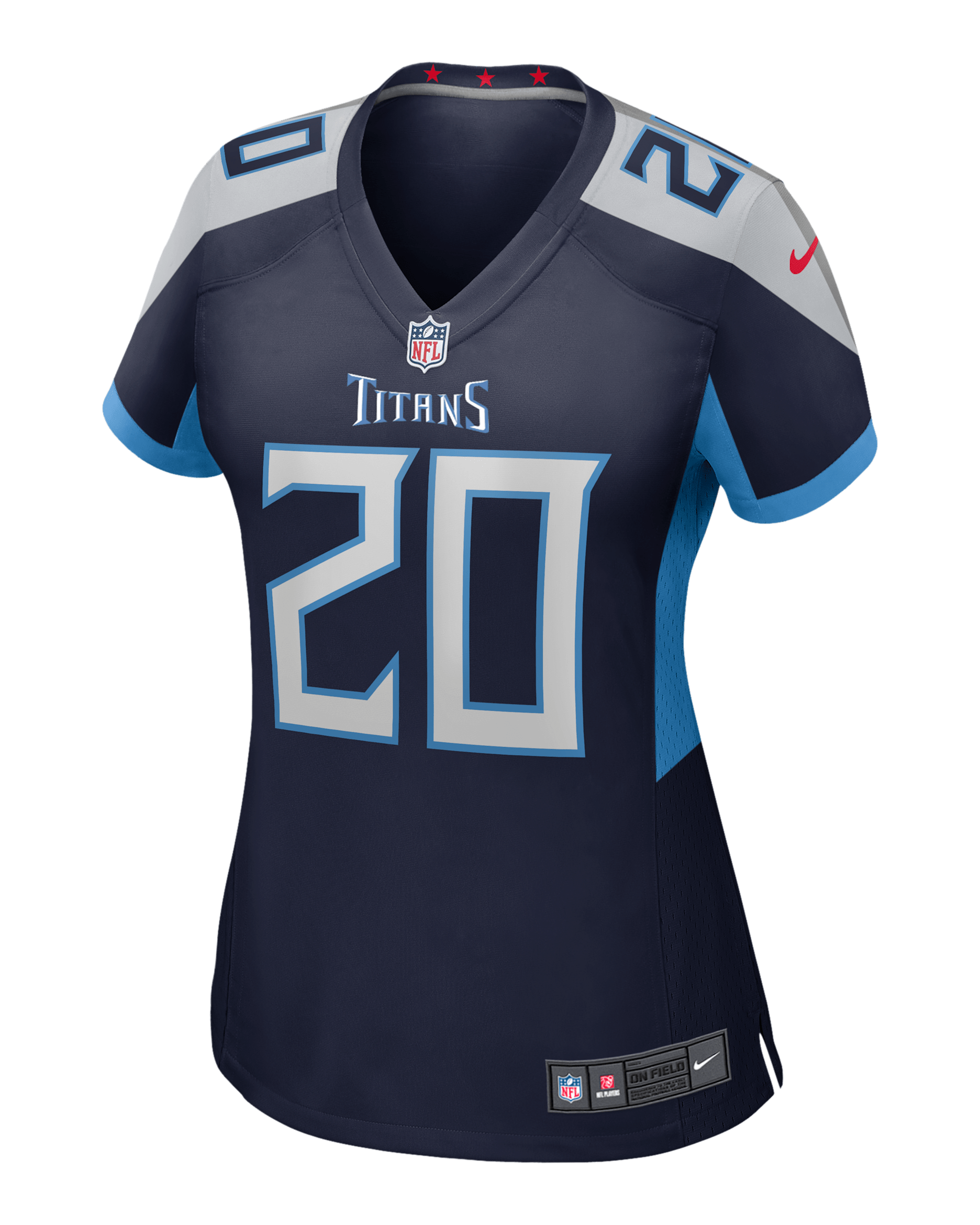Jersey de fútbol americano Nike de la NFL Game para mujer Tony Pollard Tennessee Titans - Azul marino universitario