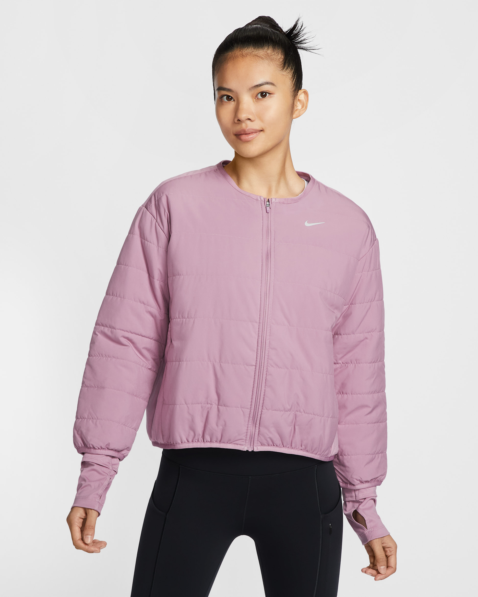 나이키 써마 핏 스위프트 여성 러닝 재킷 - 플럼 더스트