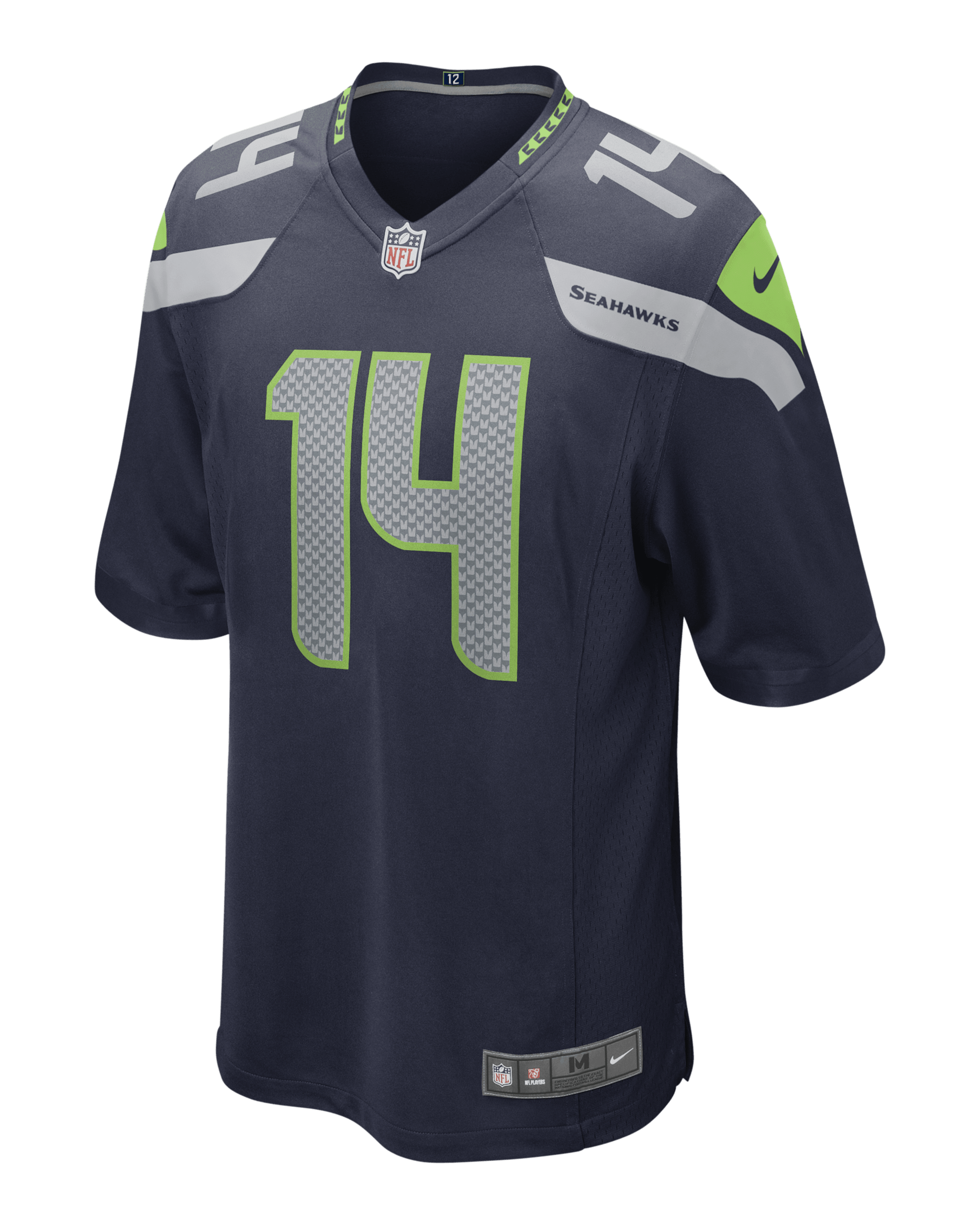 NFL Seattle Seahawks (DK Metcalf) Men's Game American Football Jersey - College Navy