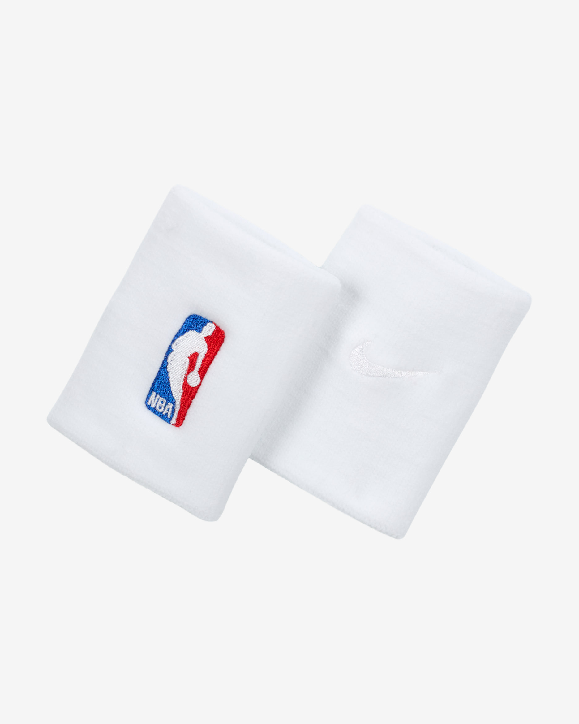 Muñequeras de básquetbol NBA Nike Dri-FIT (1 par) - Blanco/Blanco