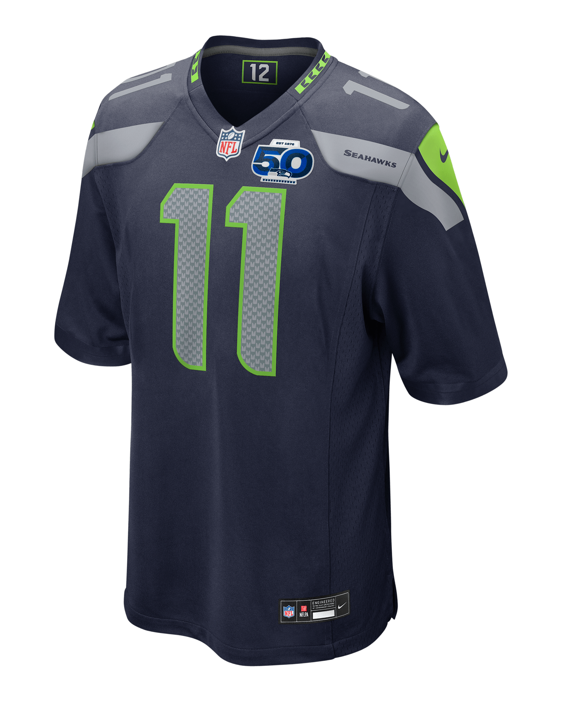 Jaxon Smith-Njigba Seattle Seahawks 50th Anniversary Men's Nike NFL Game Jersey - Navy