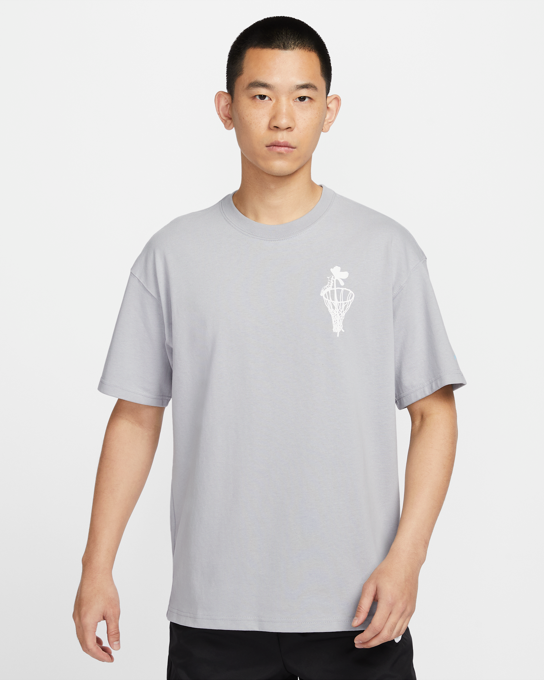 Nike 男款 Max90 籃球 T 恤 - Wolf Grey
