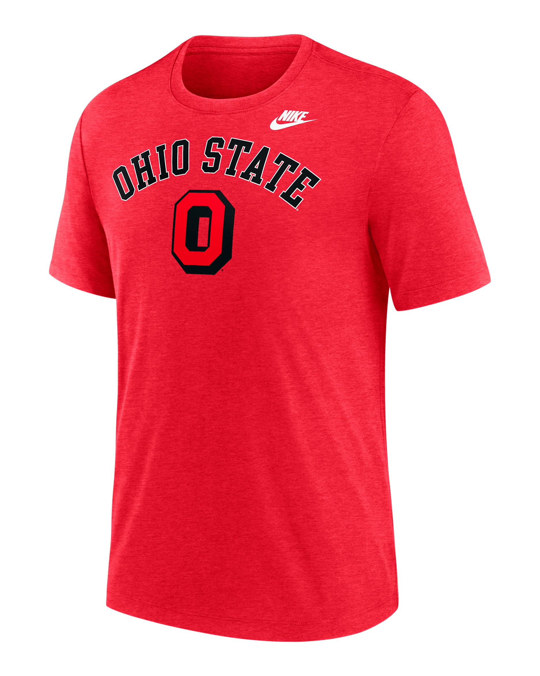 Ohio State Legacy Arch Men's Nike College T-Shirt - Red Heather