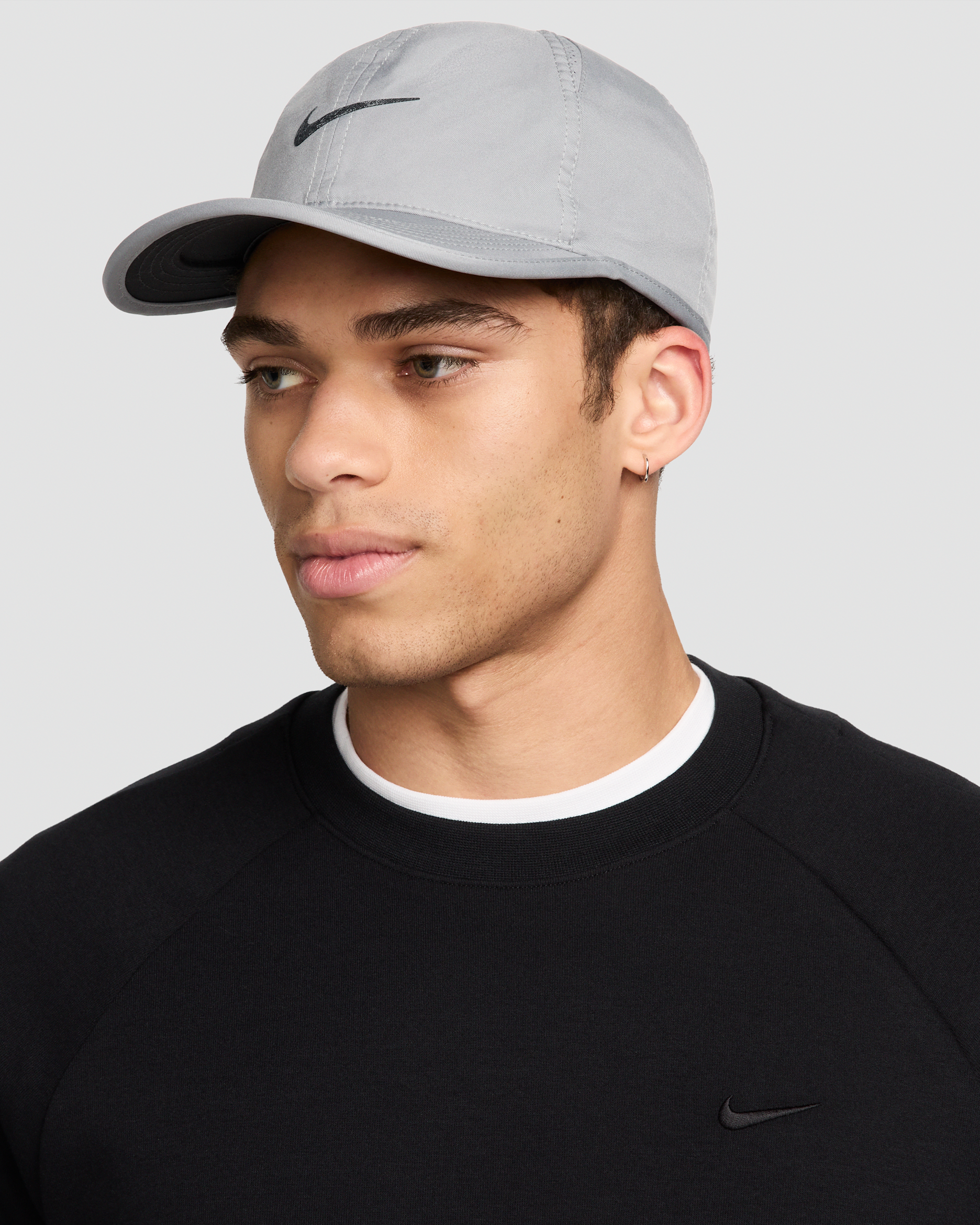 Nike Dri-FIT Club Unstructured Featherlight Cap - Particle Grey/Black