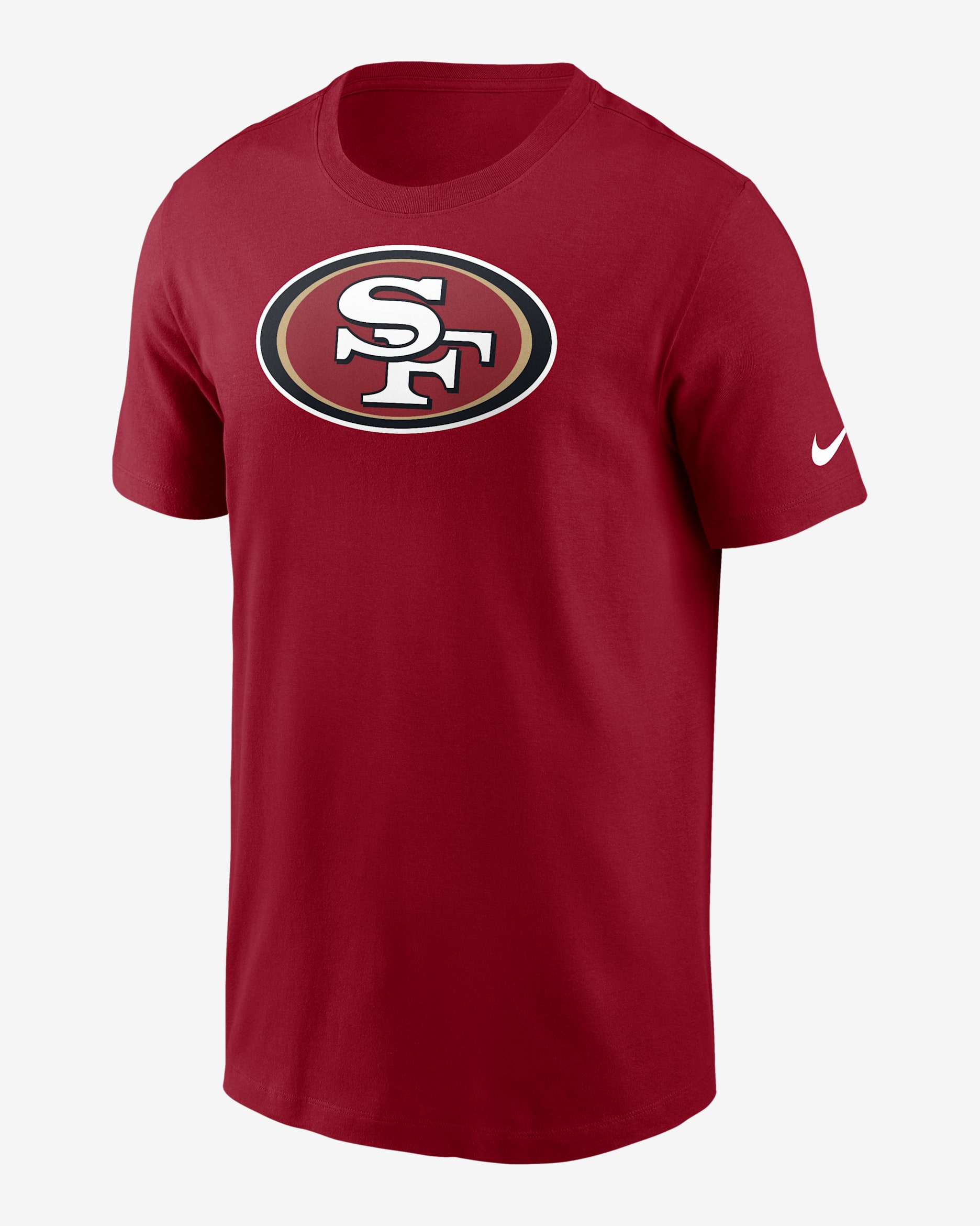 Playera Nike NFL para hombre San Francisco 49ers Primary Logo - Rojo gimnasio