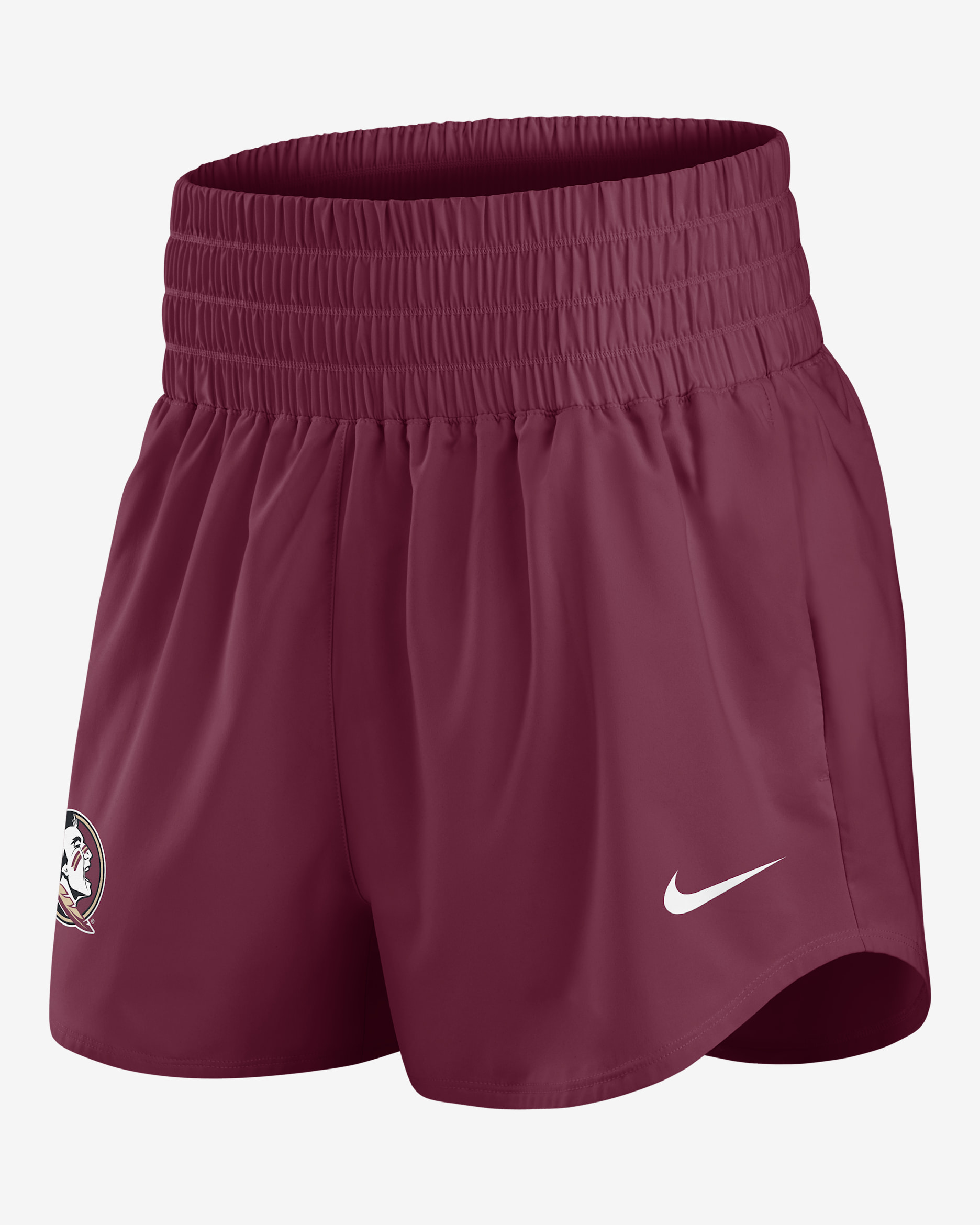 Florida State Primary Logo One Women's Nike Dri-FIT College Shorts - Maroon