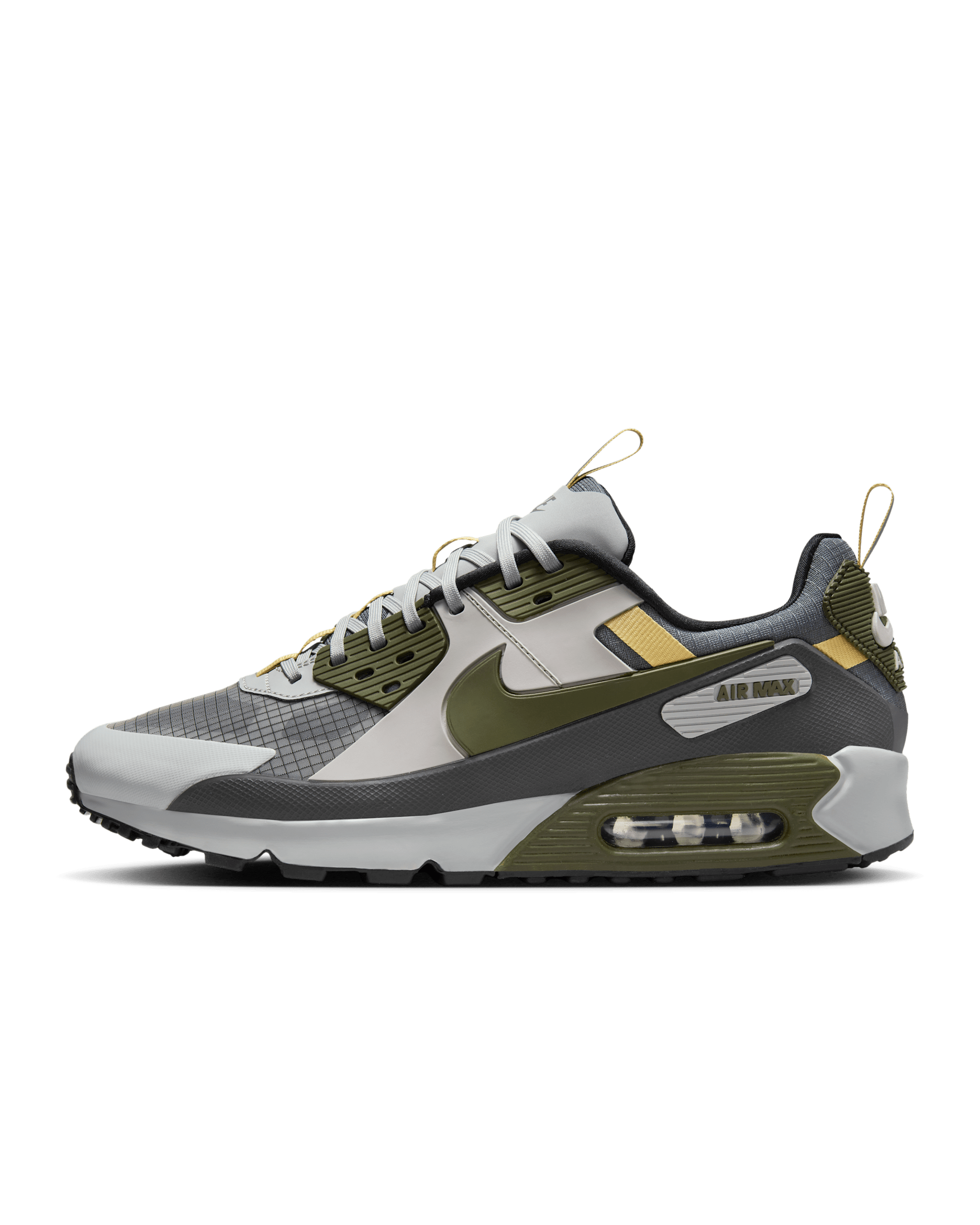 Nike Air Max 90 Drift 男鞋 - Light Smoke Grey/Iron Grey/Infinite Gold/Cargo Khaki