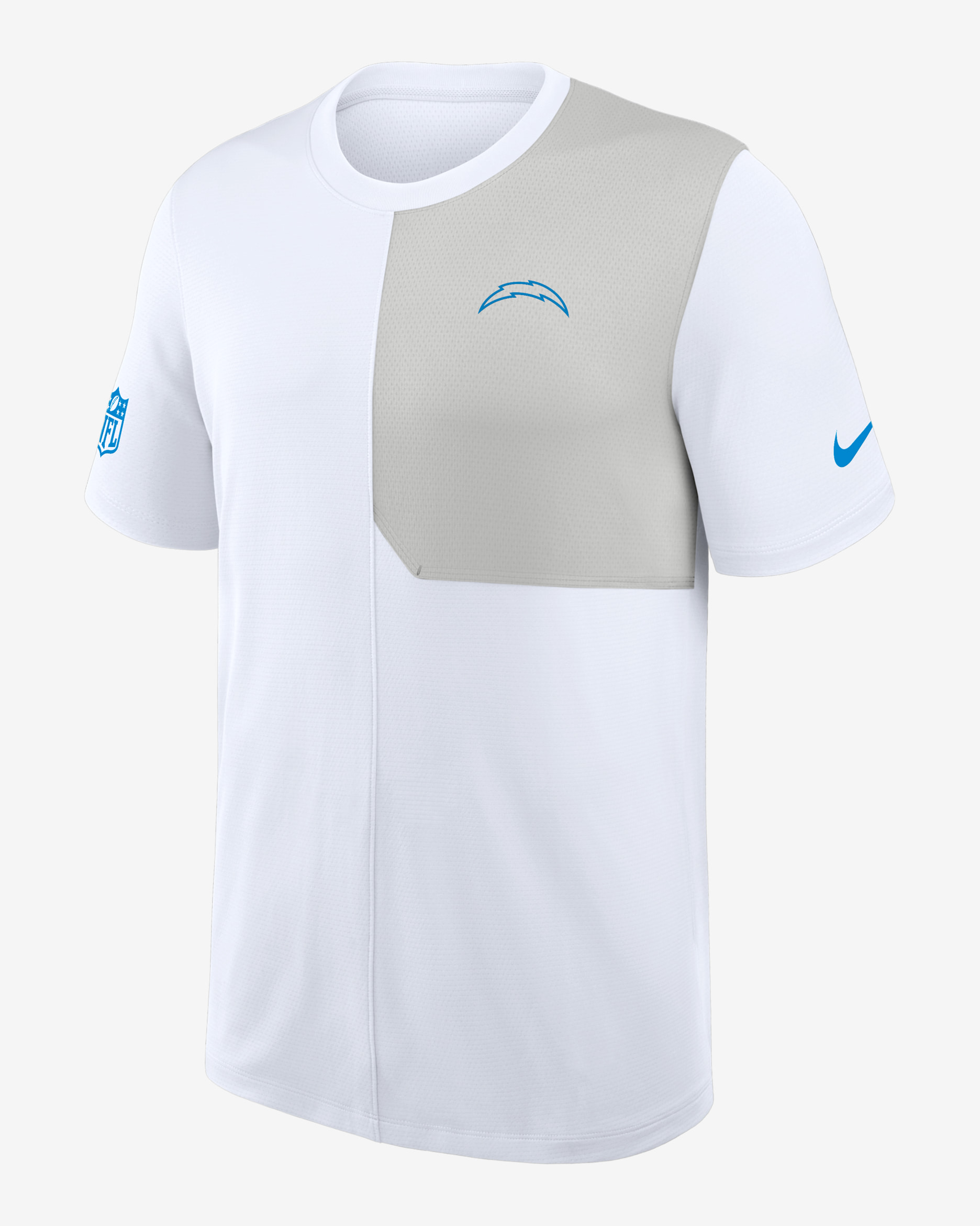 Los Angeles Chargers Sideline Coach Men's Nike Dri-FIT NFL Top - White
