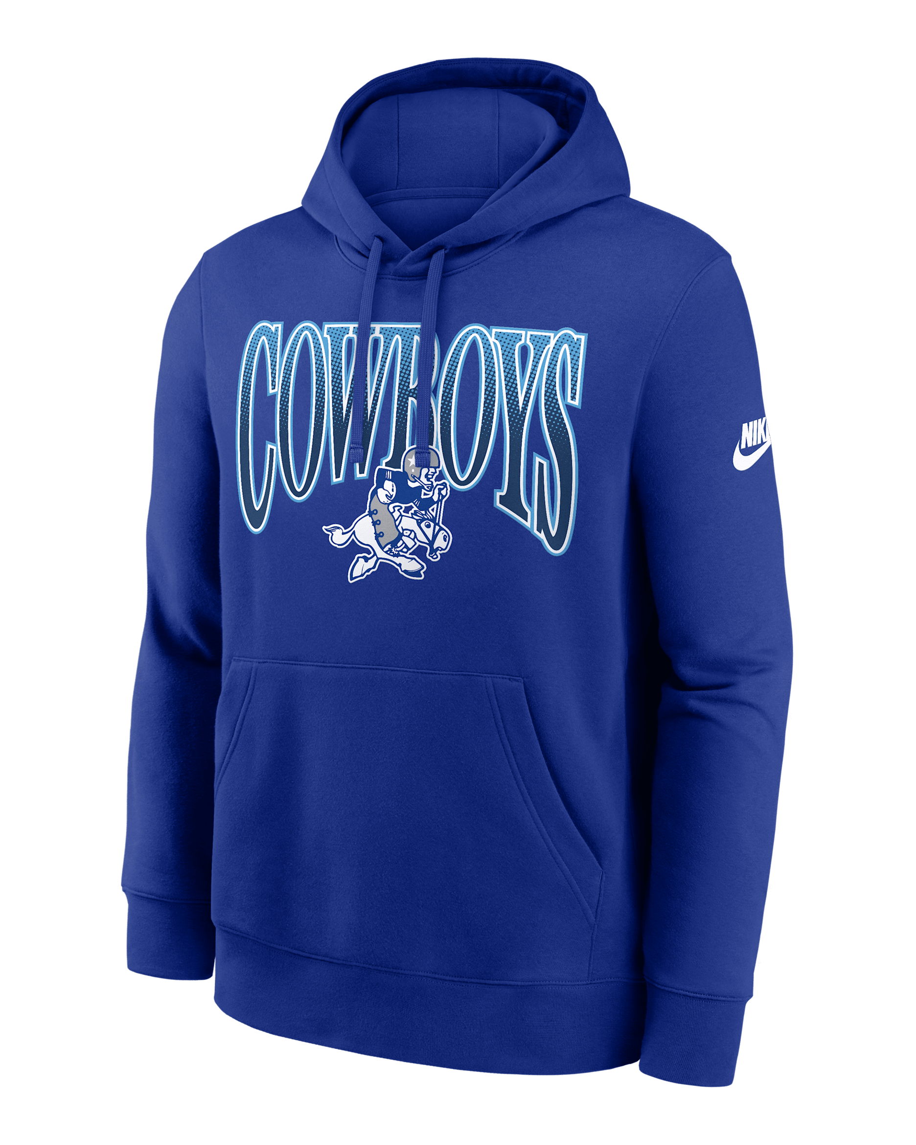 Dallas Cowboys Primetime Logo Club Men's Nike NFL Pullover Hoodie - Royal