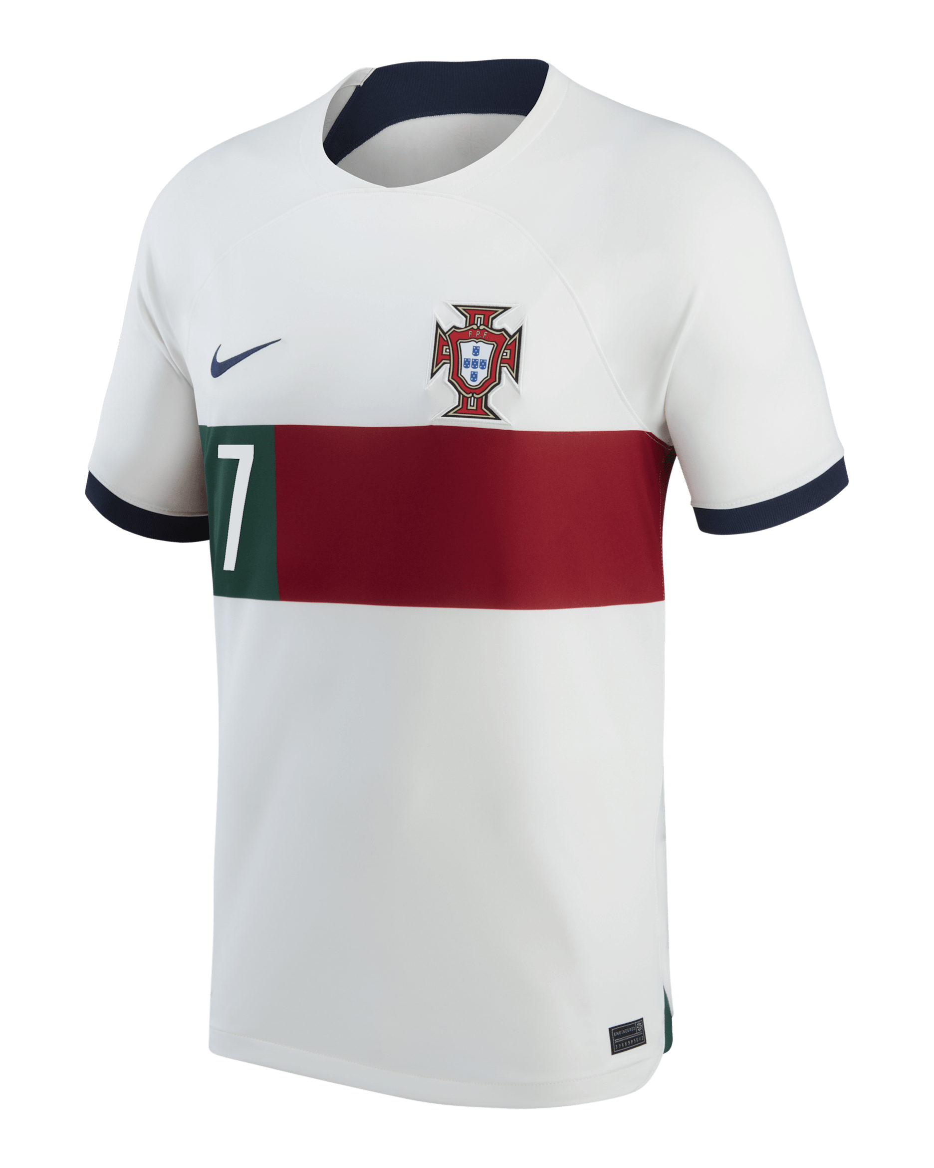 Portugal National Team 2022/23 Stadium Away (Cristiano Ronaldo) Men's Nike Dri-FIT Soccer Jersey - White