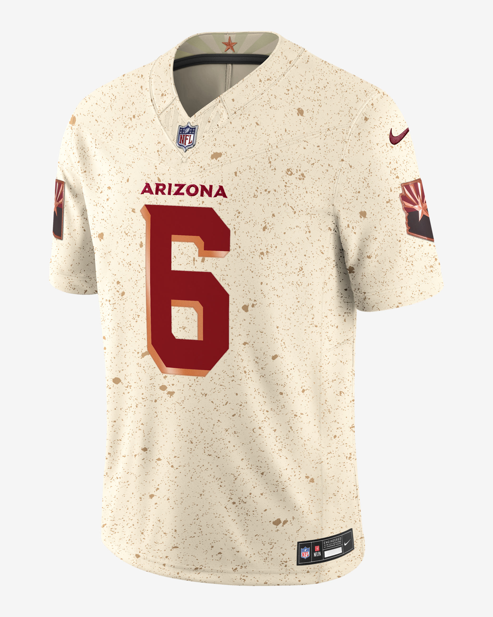 James Conner Arizona Cardinals Rivalries Collection Men's Nike Dri-FIT NFL Limited Jersey - Natural