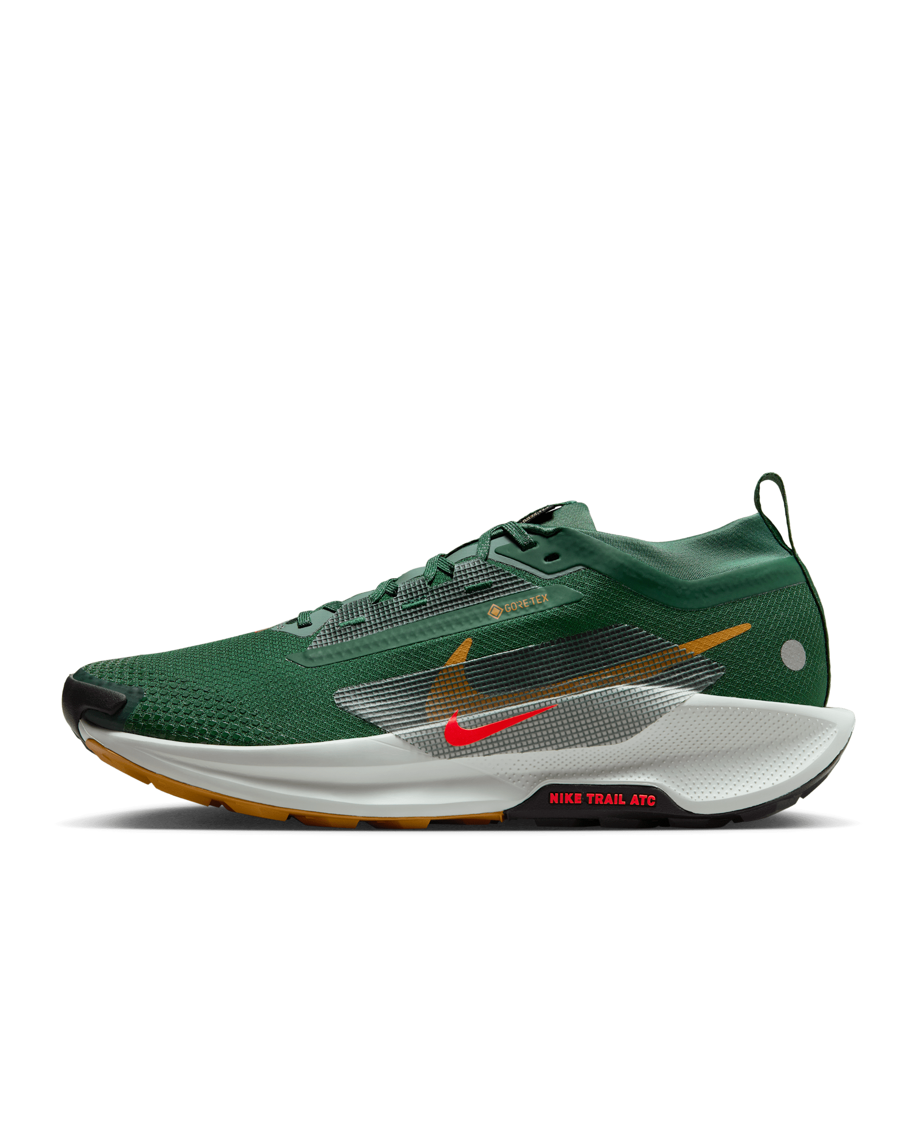 Nike Pegasus Trail 5 GORE-TEX Men's Waterproof Trail Running Shoes - Fir/Clay Green/Desert Ochre/Bright Crimson