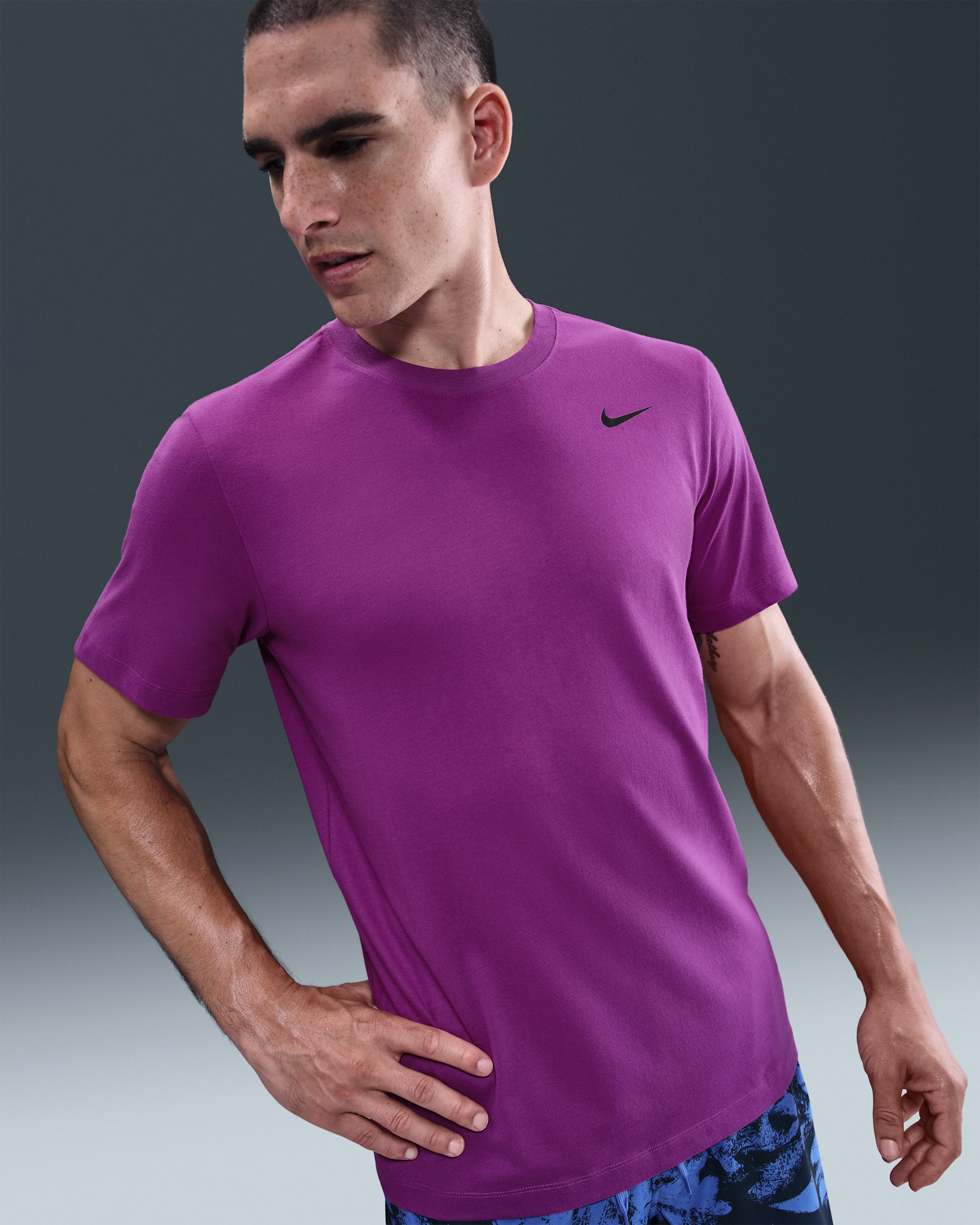 Nike Dri-FIT Camiseta deportiva - Hombre - Bold Berry/Negro