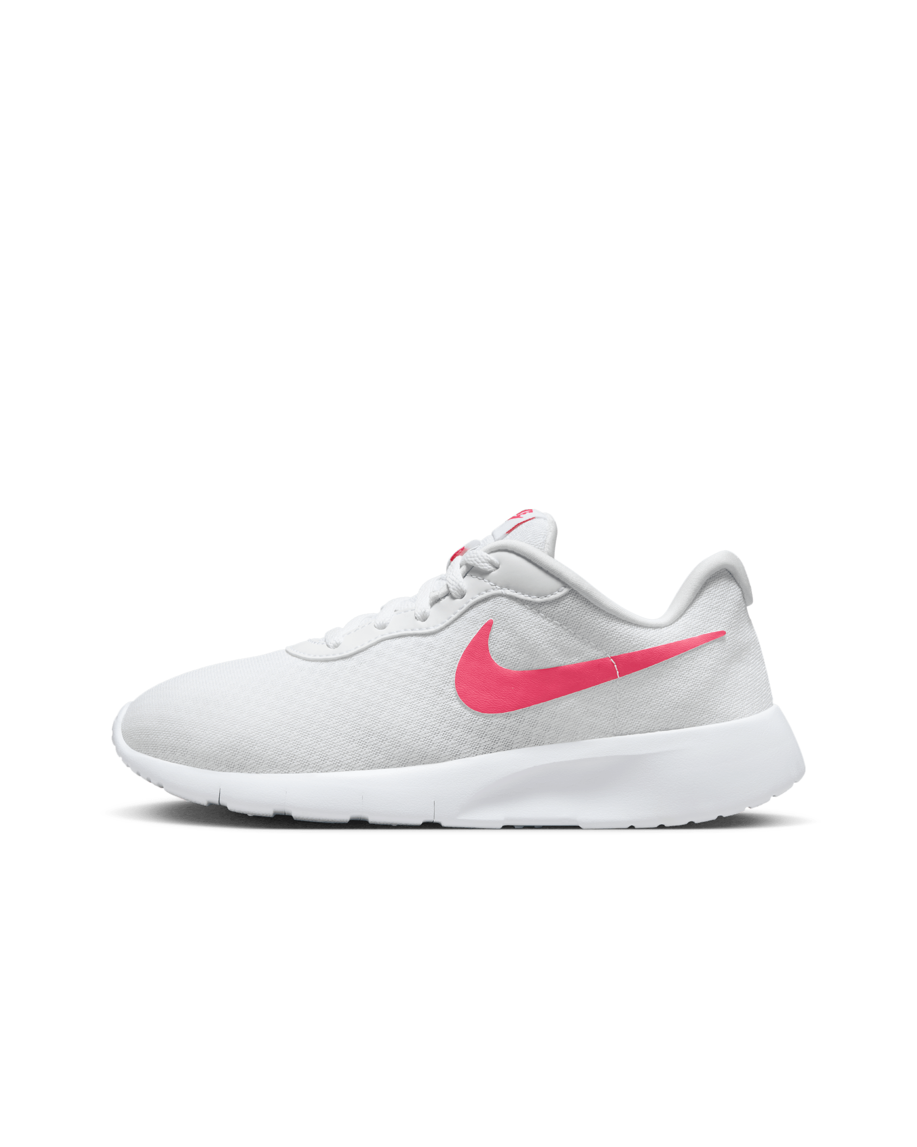 Nike Tanjun EasyOn Big Kids' Shoes - White/Barely Volt/Black/Aster Pink