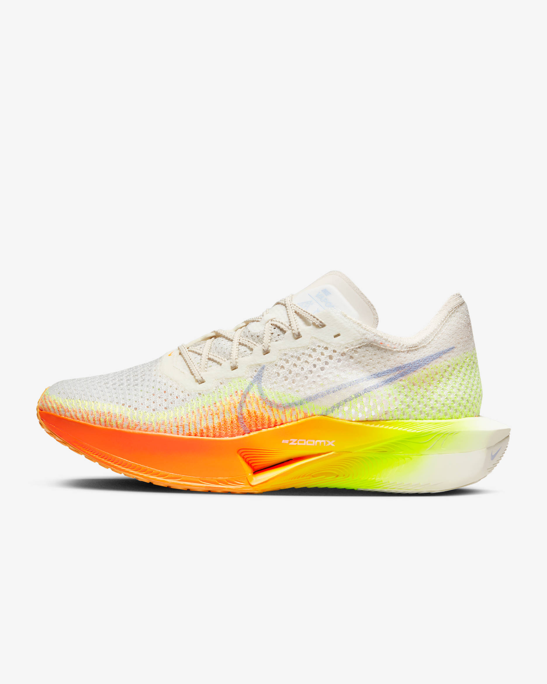 Nike Vaporfly 3 Men's Road Racing Shoes - Sail/Total Orange/Volt/Cobalt Bliss