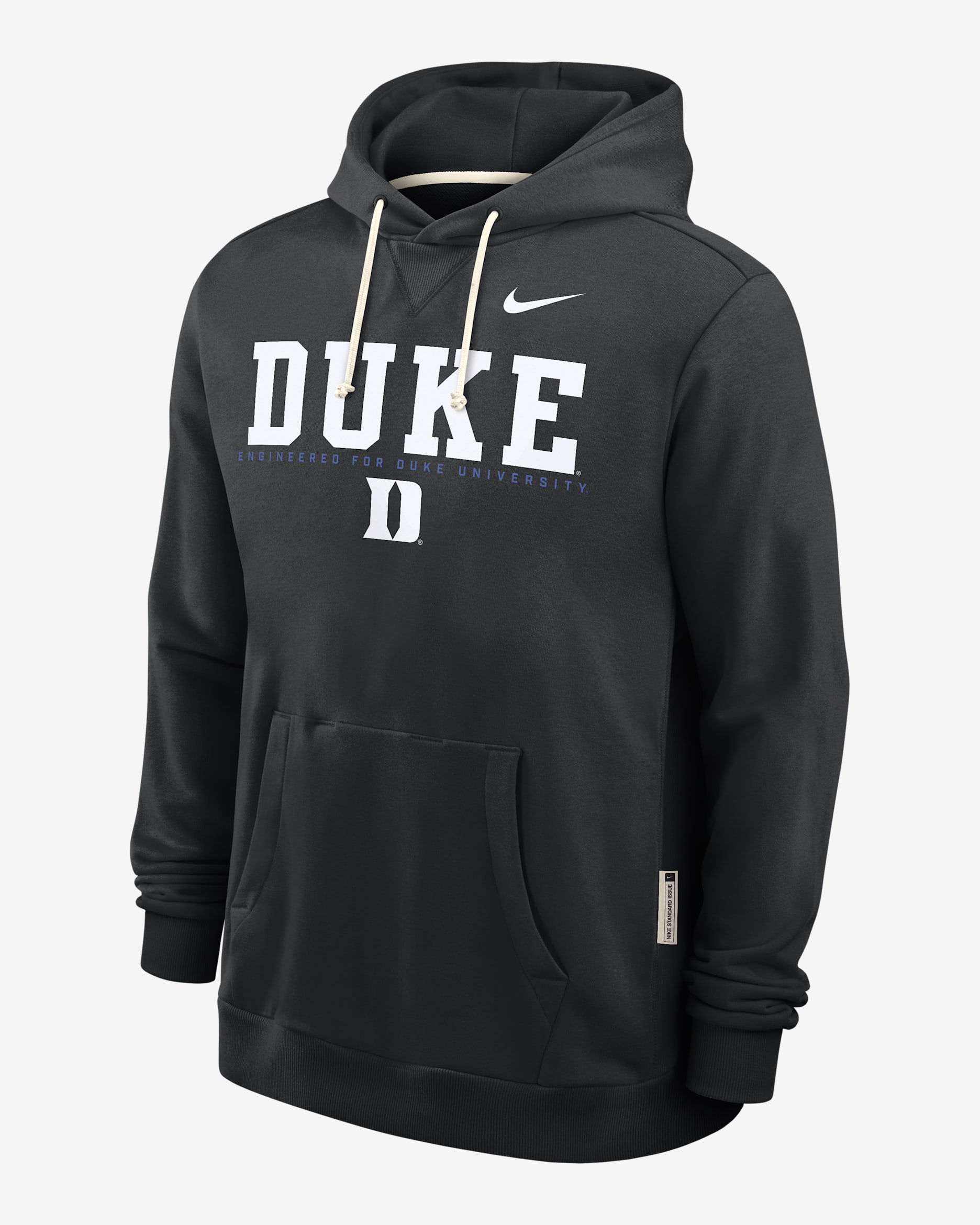 Duke Sideline Men's Nike Dri-FIT College Pullover Hoodie - Black