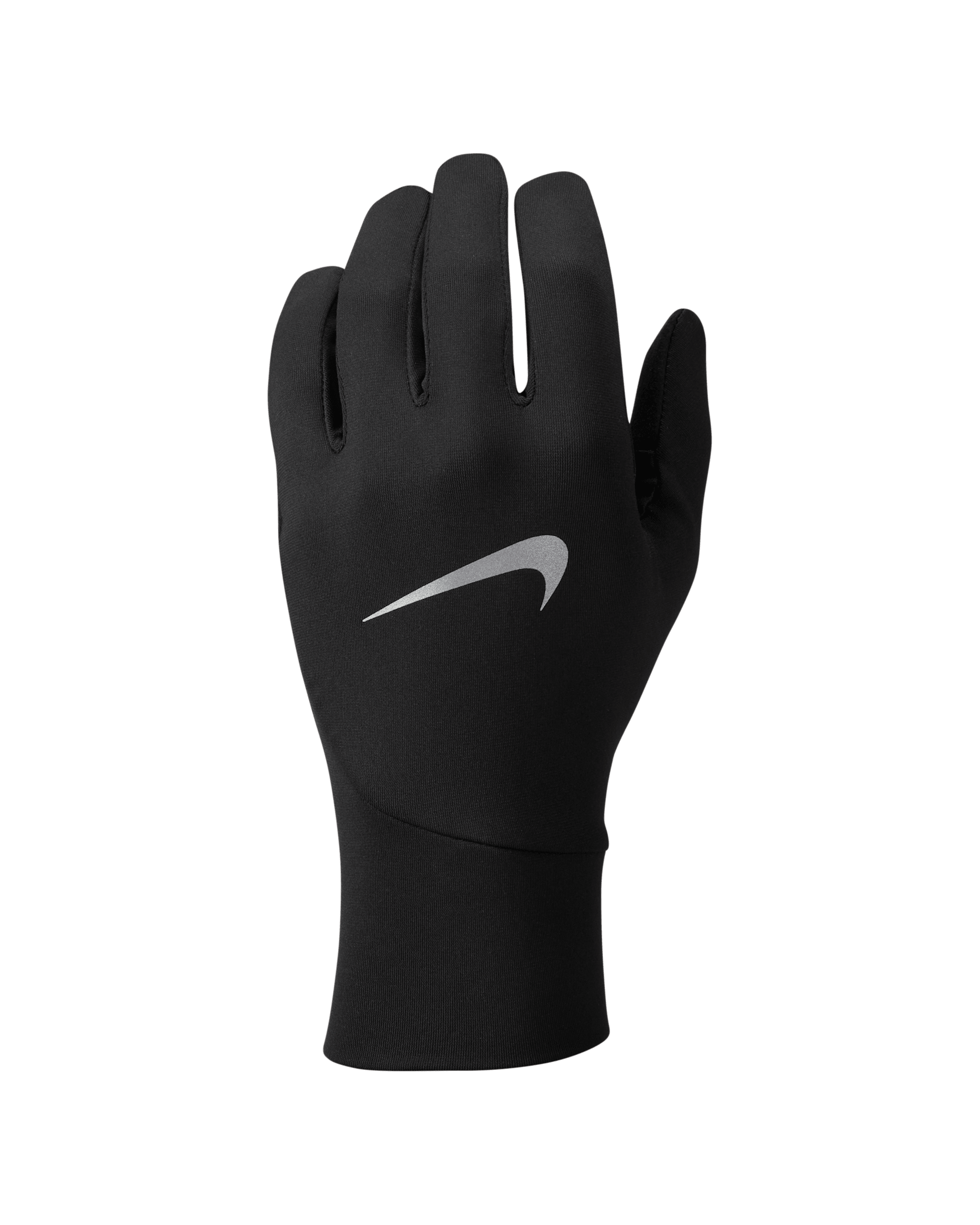 Gants de running légers Therma-FIT Nike Pacer pour homme - Noir/Noir/Silver