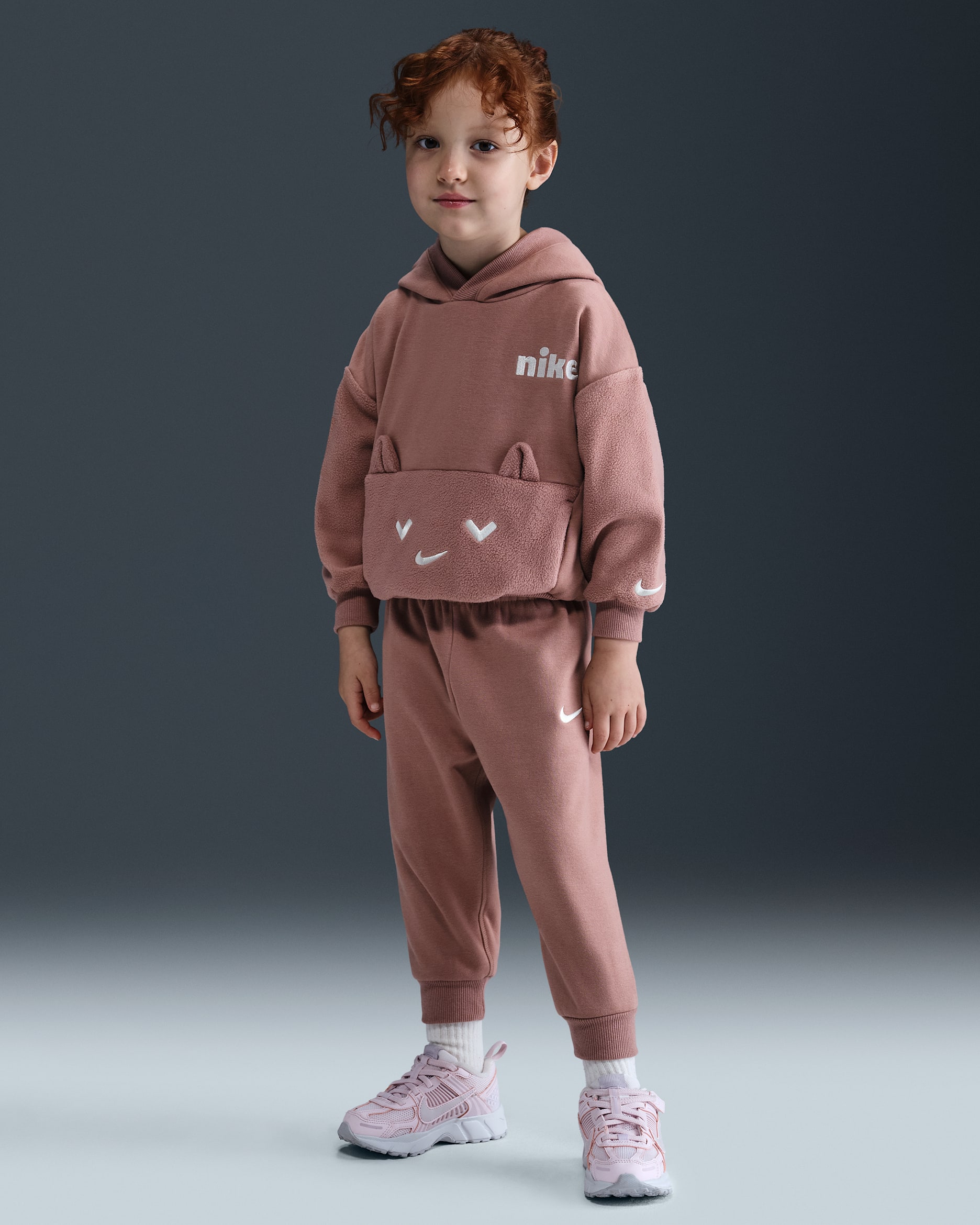 ナイキ コージー コンフォート ベビー パーカー アンド ジョガーパンツ セット - デザートダスト