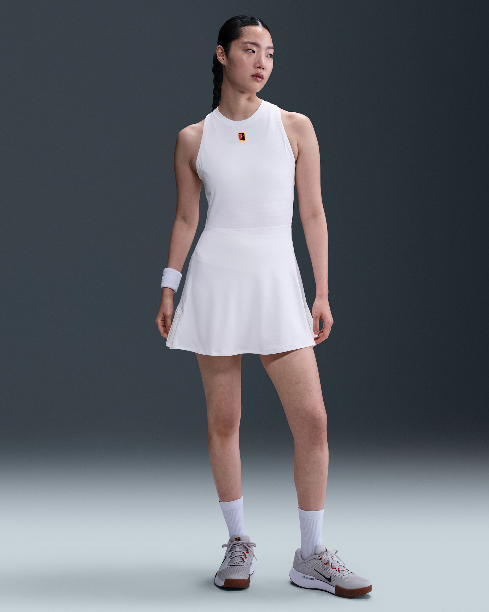 NikeCourt Slam Vestit Dri-FIT de tennis - Dona - Blanc