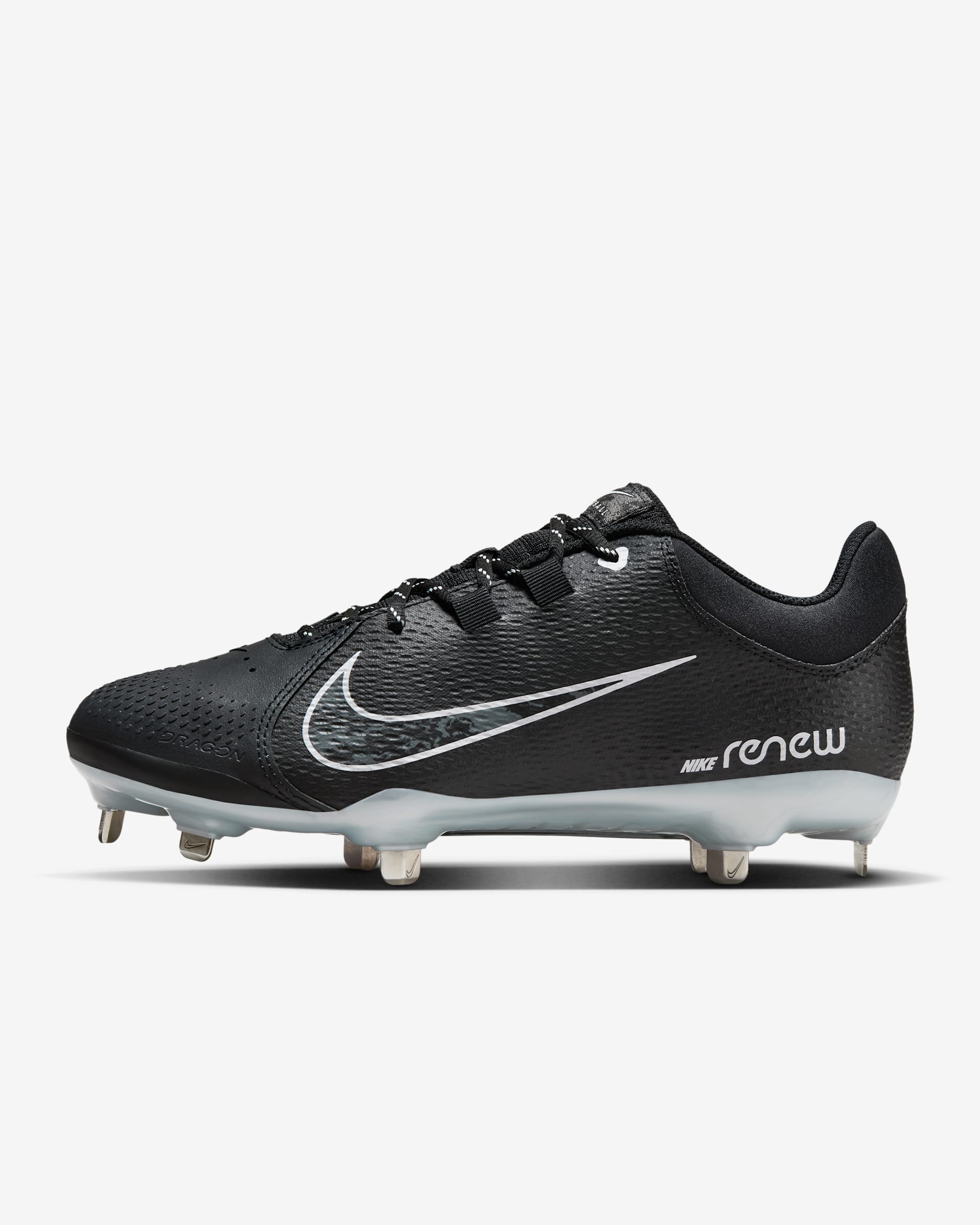 Tacos de softball para mujer Nike Hyperdiamond 4 Pro - Negro/Platino puro/Gris hierro