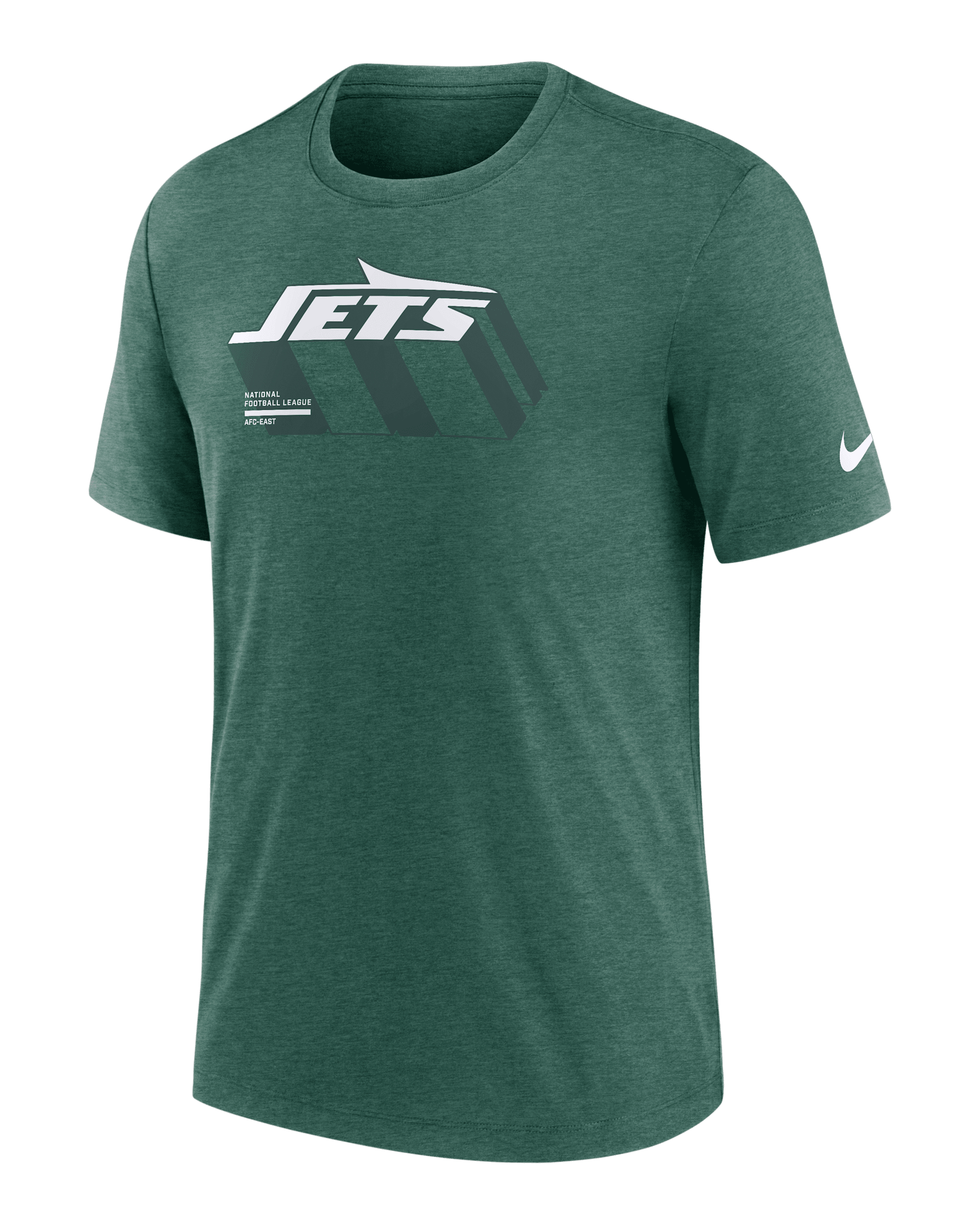 New York Jets Long Pass Men's Nike NFL T-Shirt - Green Heather