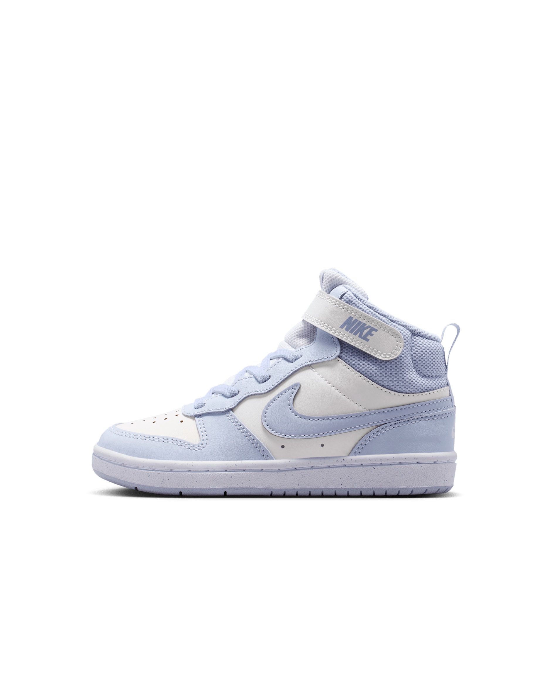 Tenis para niños de preescolar Nike Court Borough Mid 2 - Tinte platino/Blanco/Fantasma