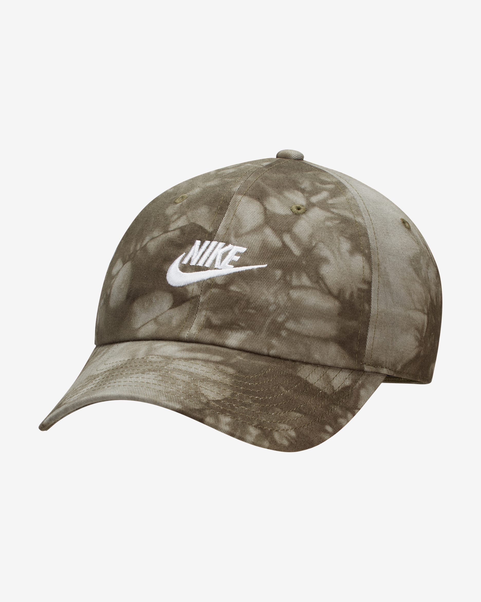 Nike Club Unstructured Tie-Dye Cap - Cargo Khaki/Steel Green/White